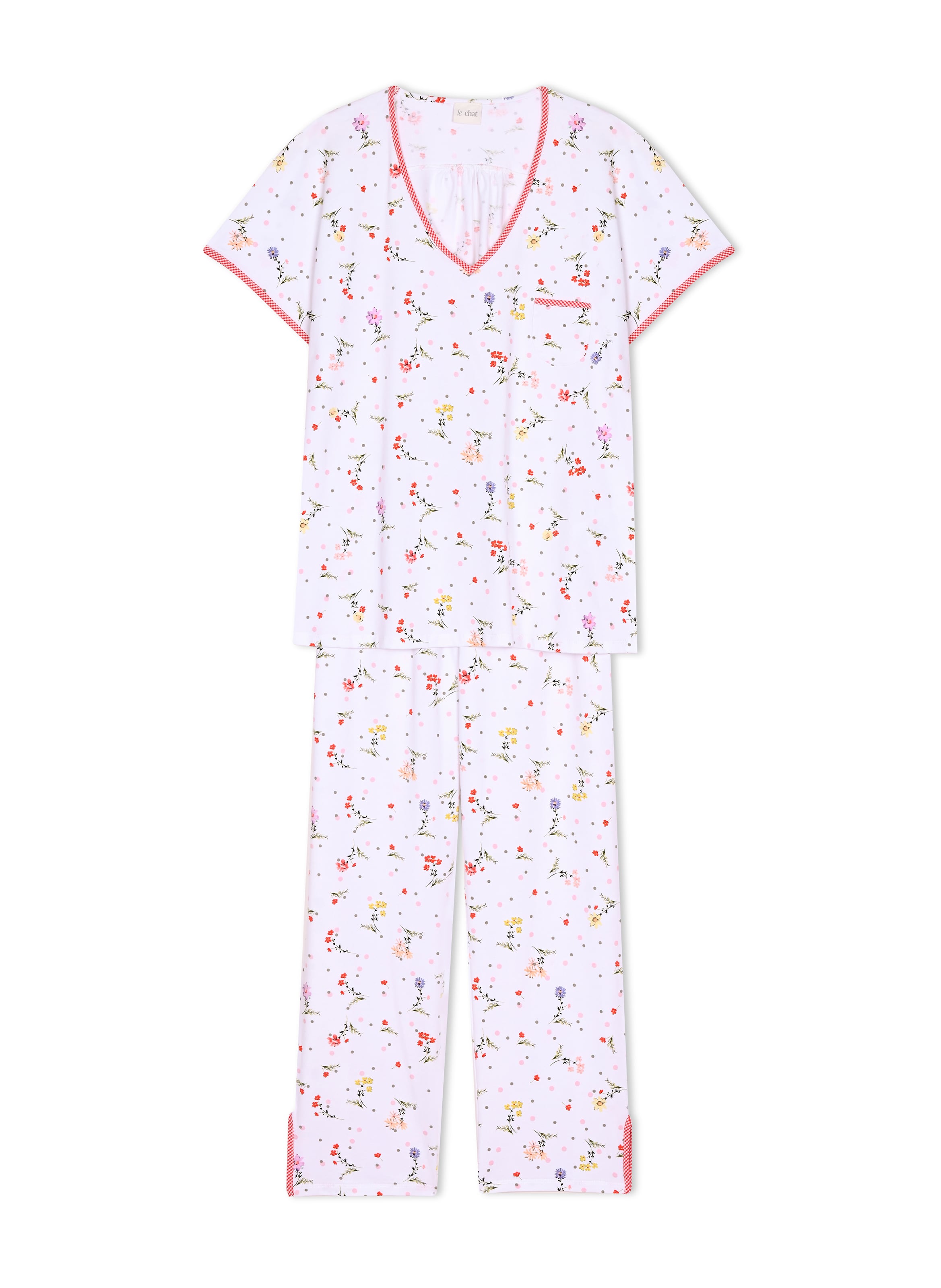 Pyjama en coton daisy 202 LE CHAT Multicolore