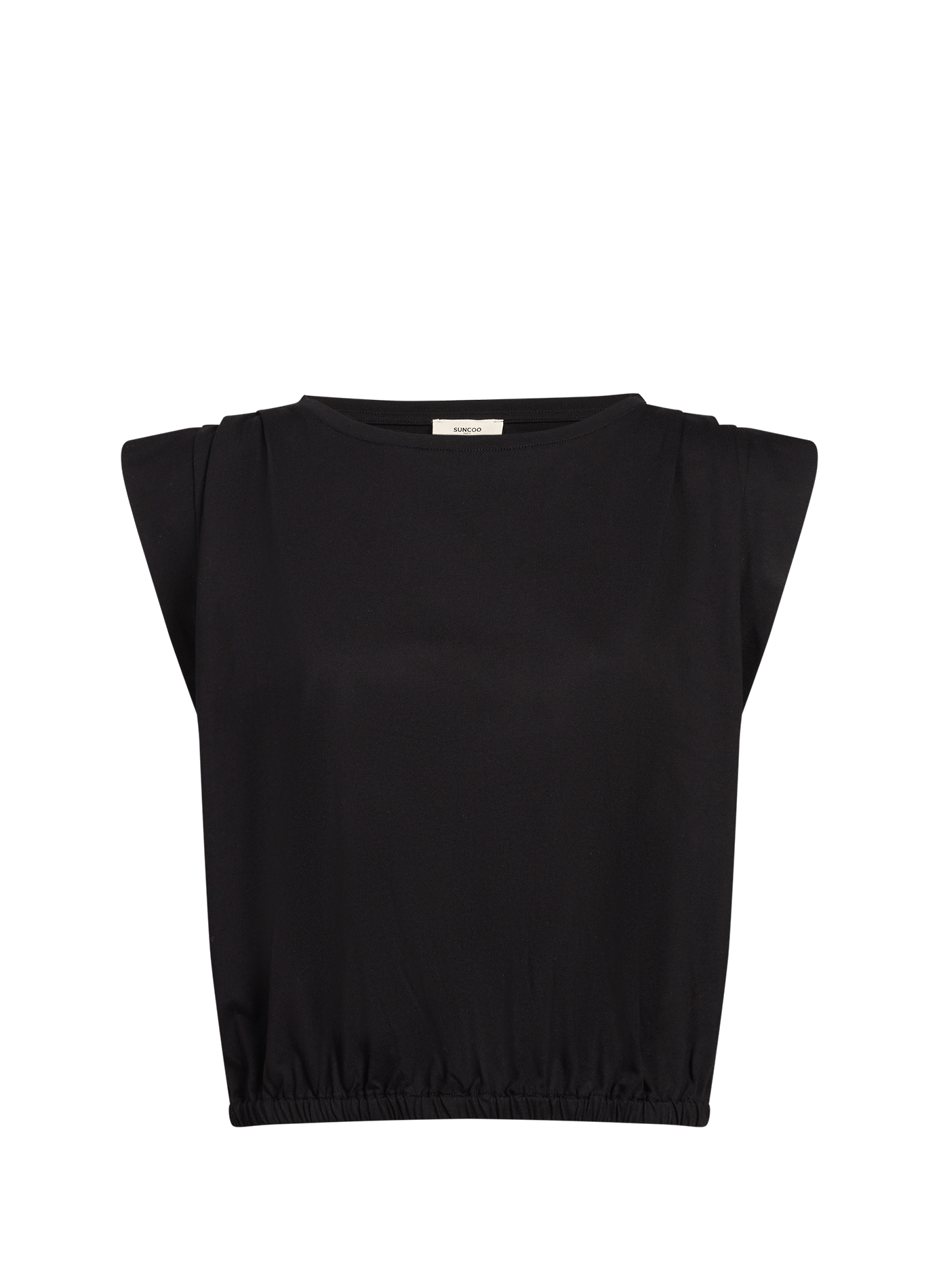 T-shirt court Marcha en coton SUNCOO Noir
