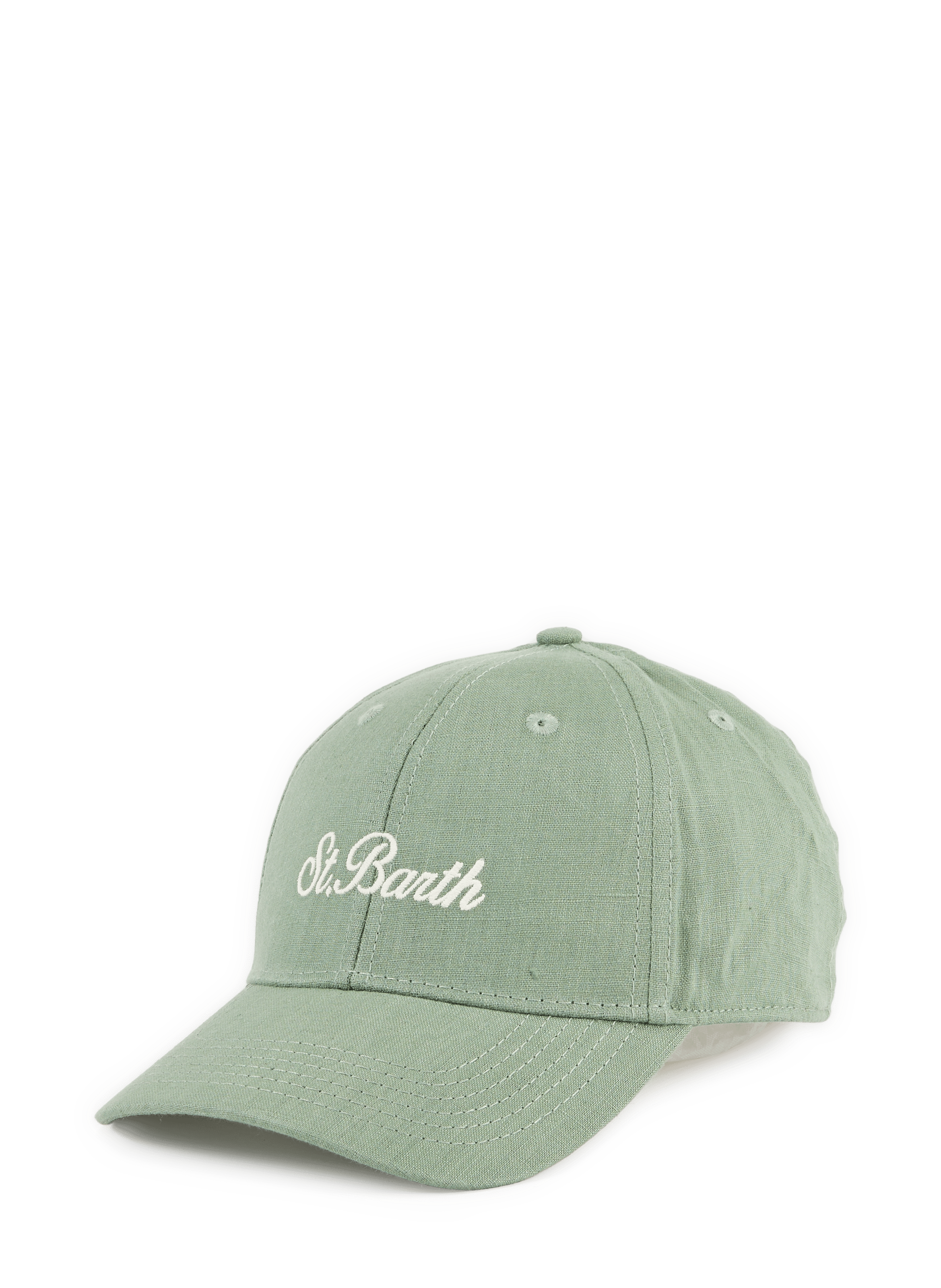 Casquette brodée en coton MC2 SAINT BARTH Vert
