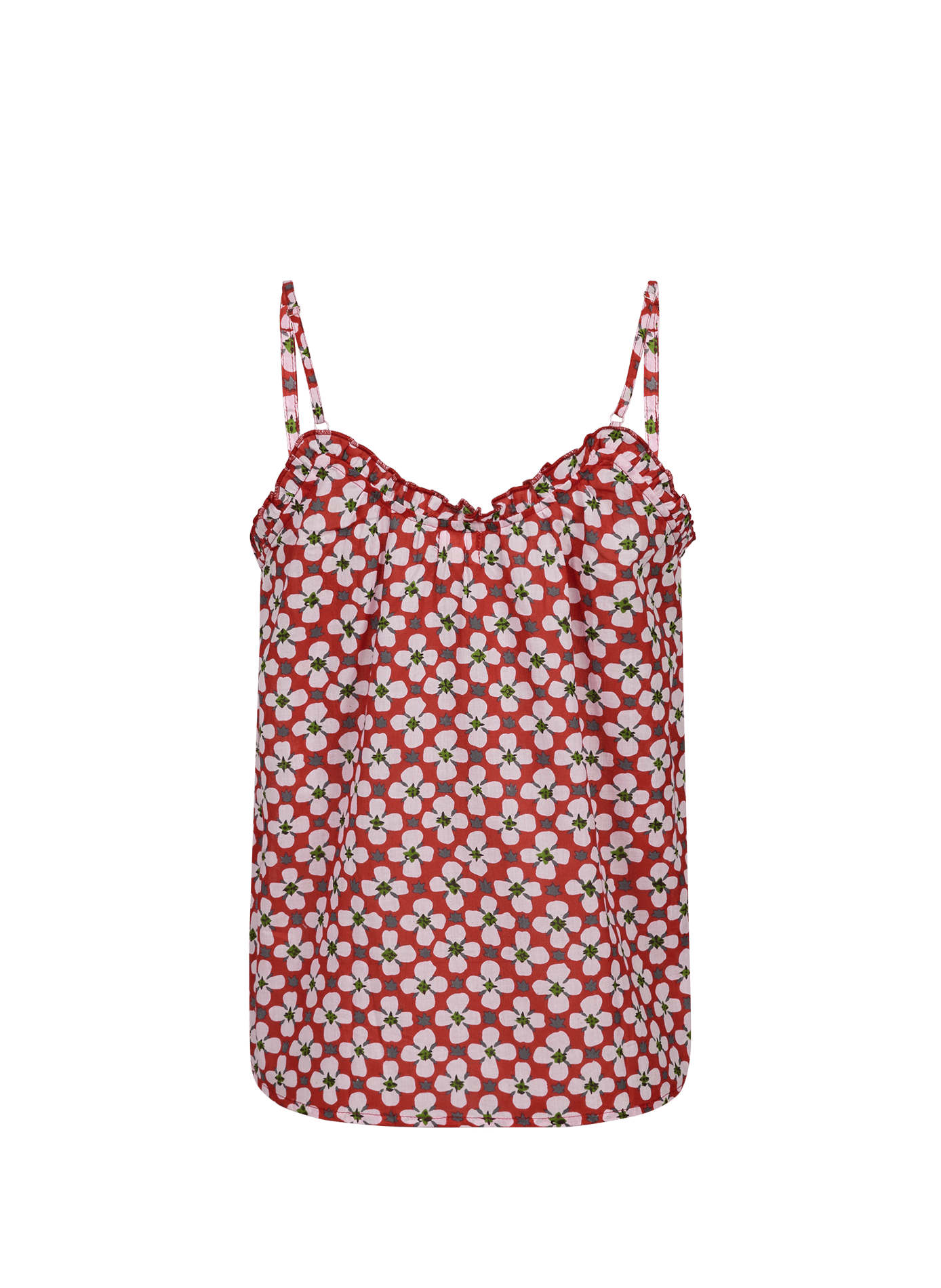 Hortense embroidered cotton pajama top GERMAINE DES PRÉS Multicolour