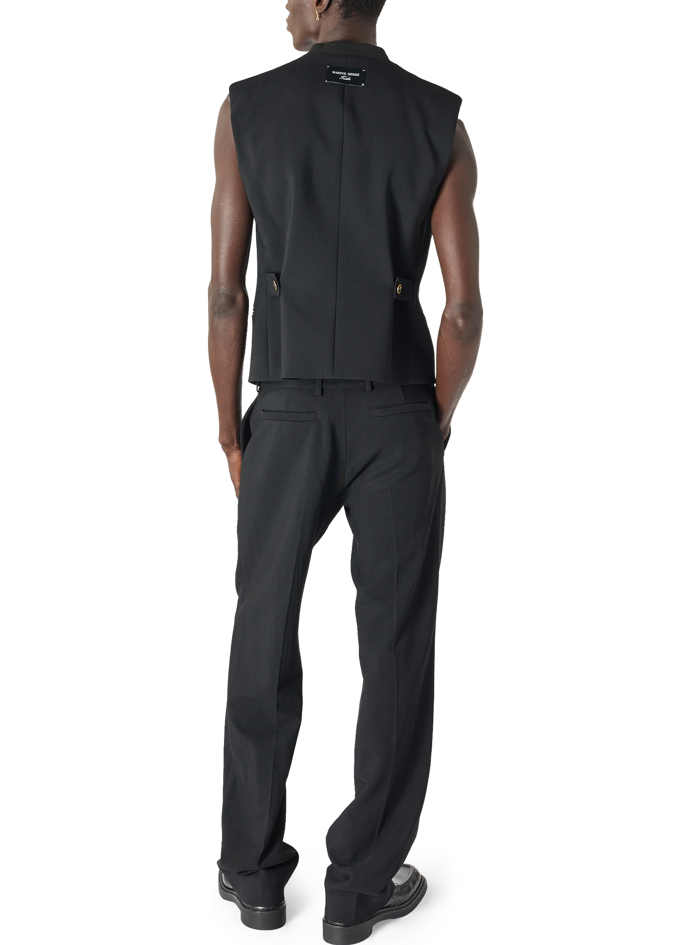 Veste tailleur sans manches | Noir MARINE SERRE Homme