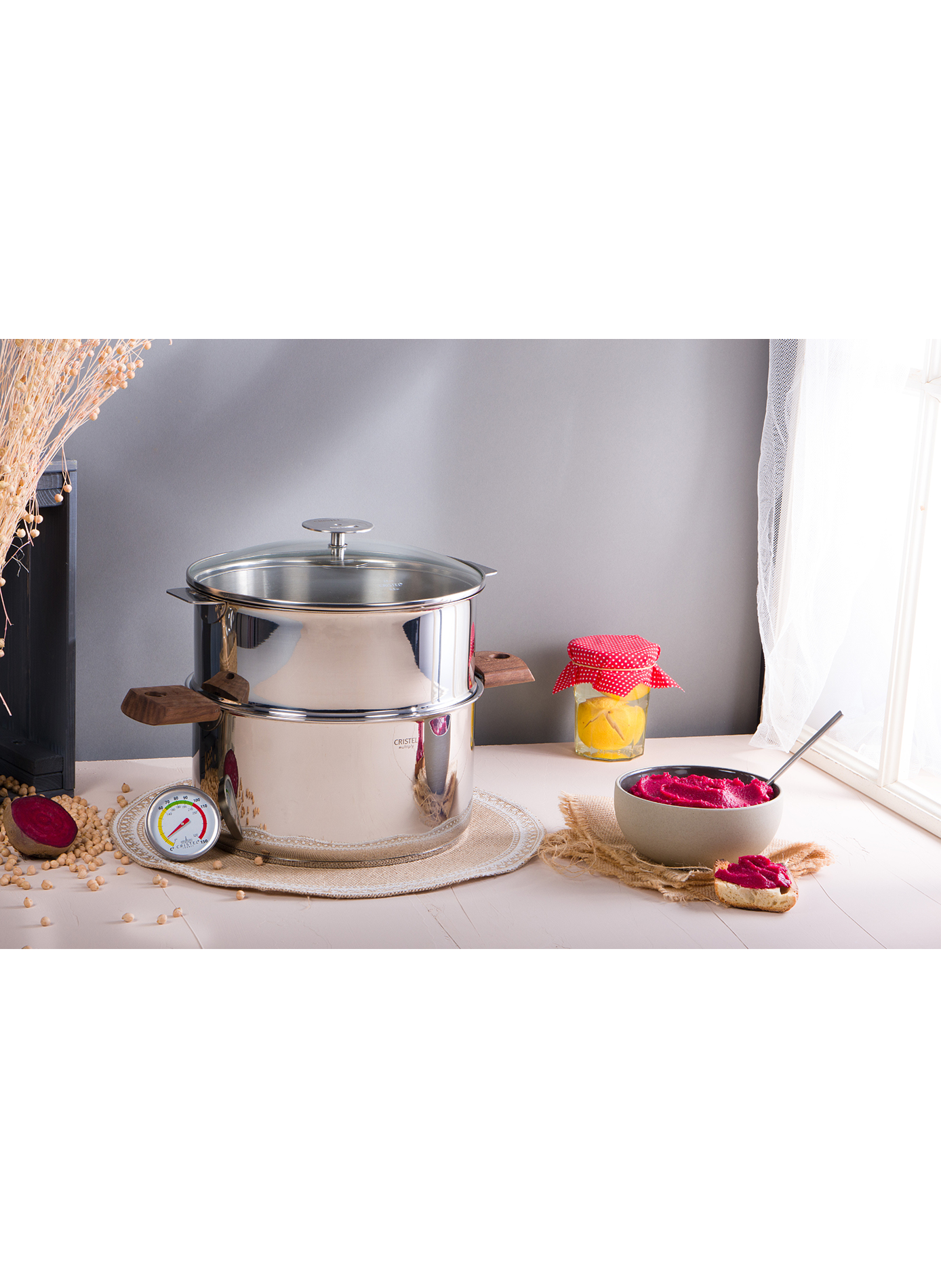 Cuiseur vapeur Biome en inox CRISTEL Gris