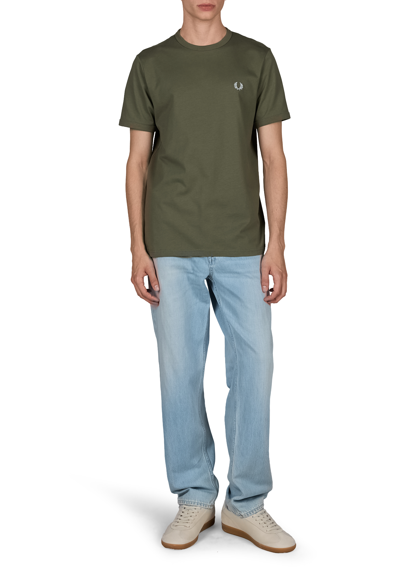 T-shirt with contrasting edges FRED PERRY Green