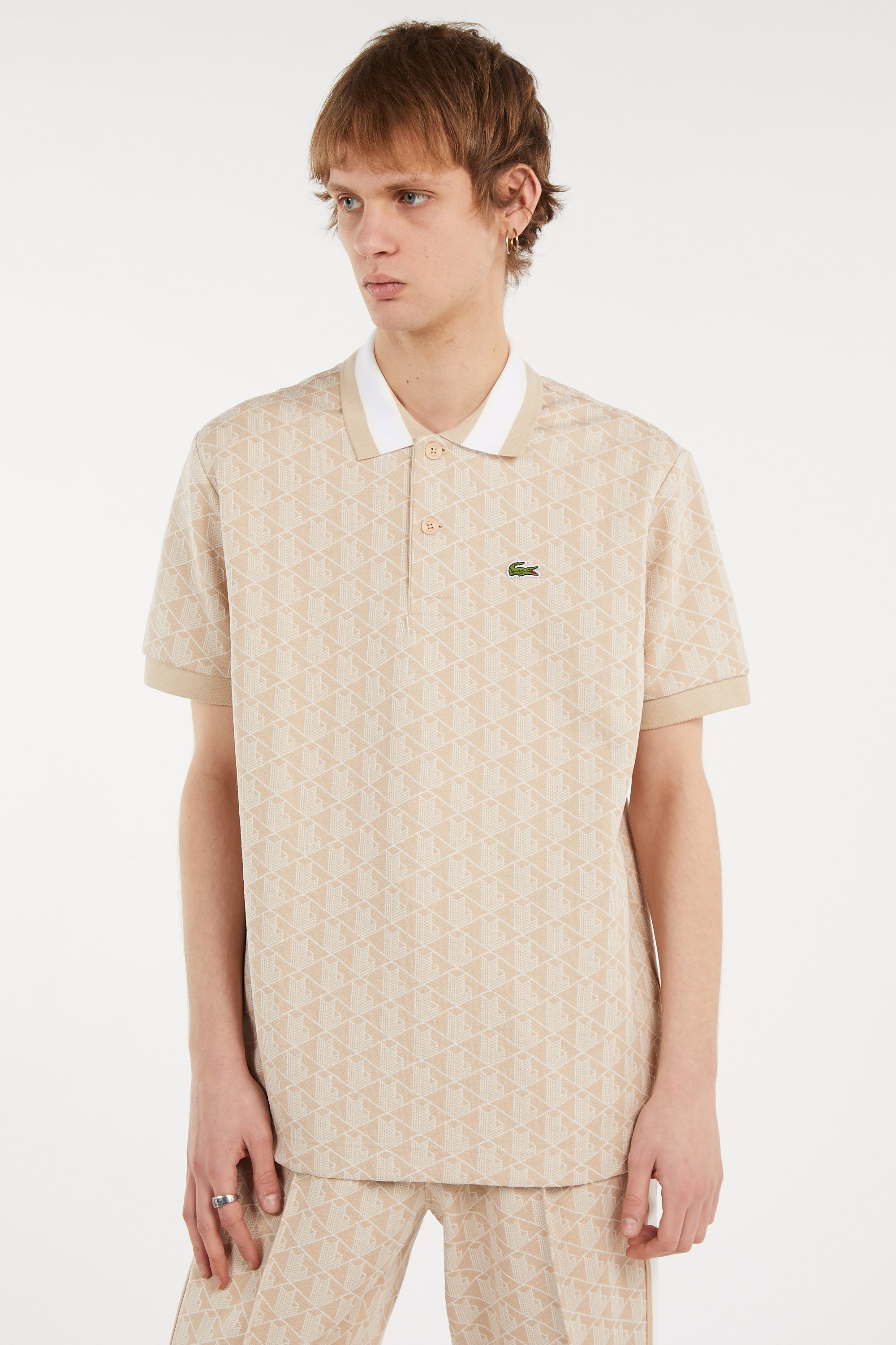 Polo the blend monograme LACOSTE Beige