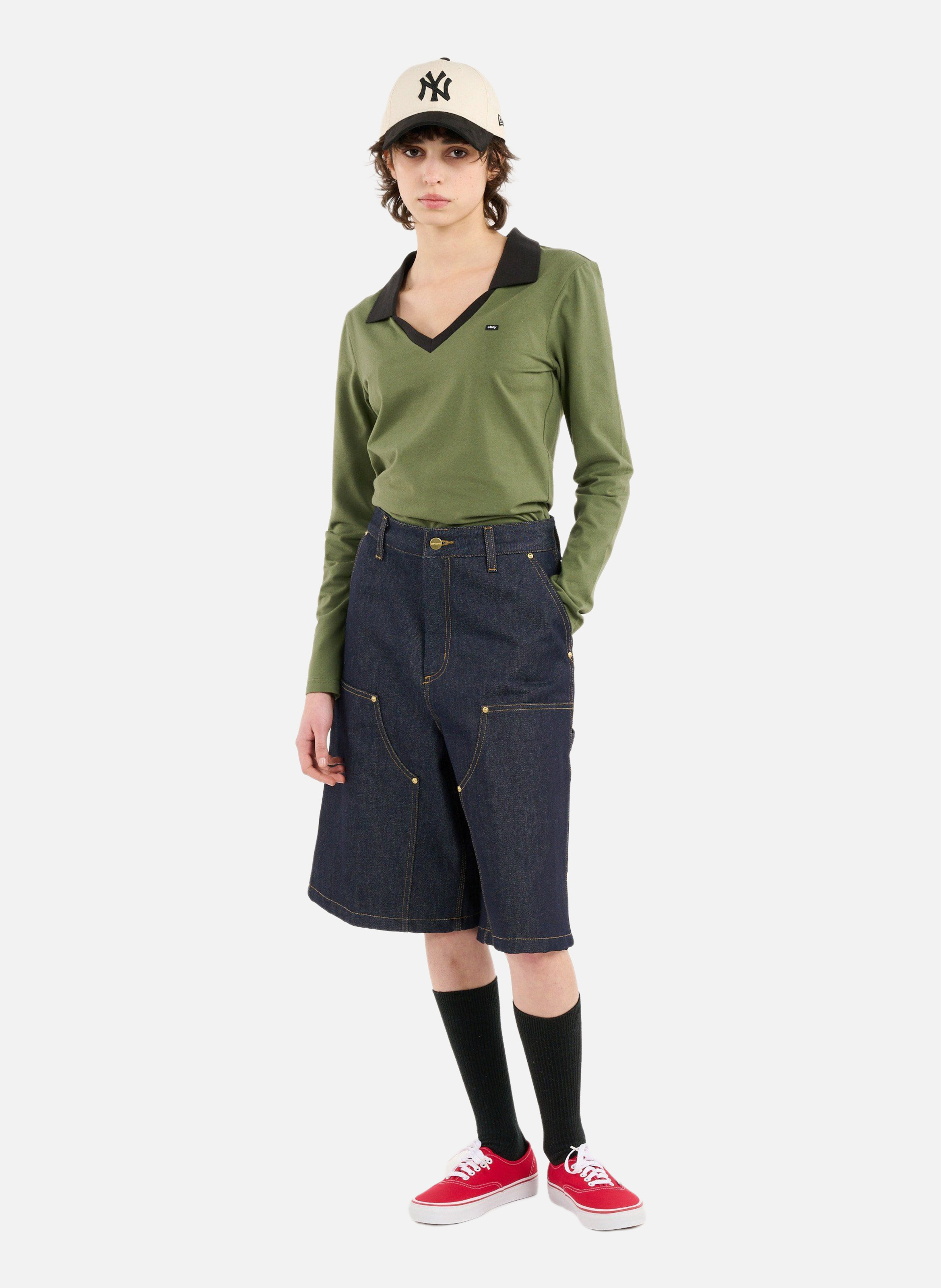 Short w' nixon double knee short | Bleu CARHARTT WIP Femme