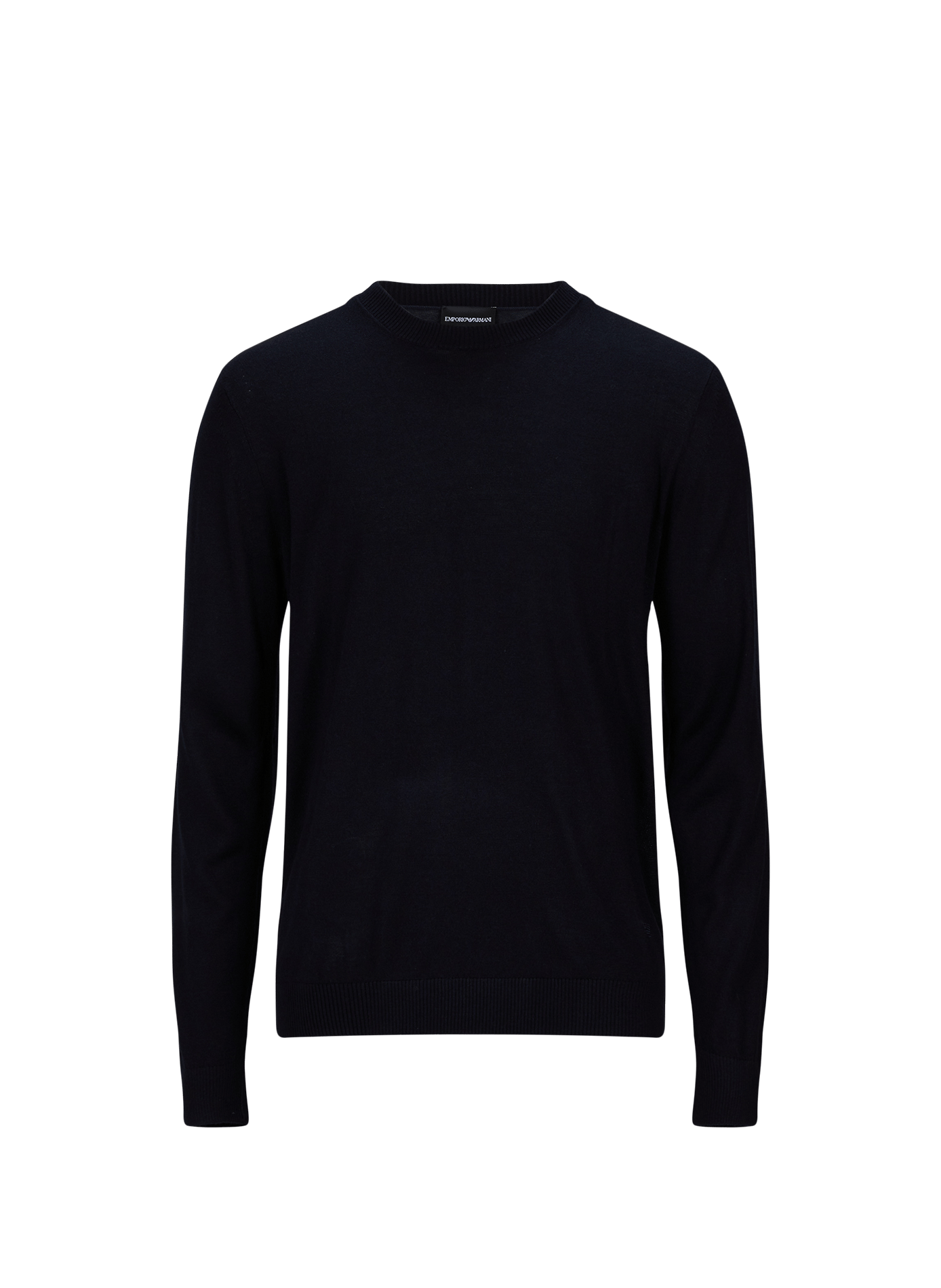 Straight silk and cashmere sweater EMPORIO ARMANI Blue