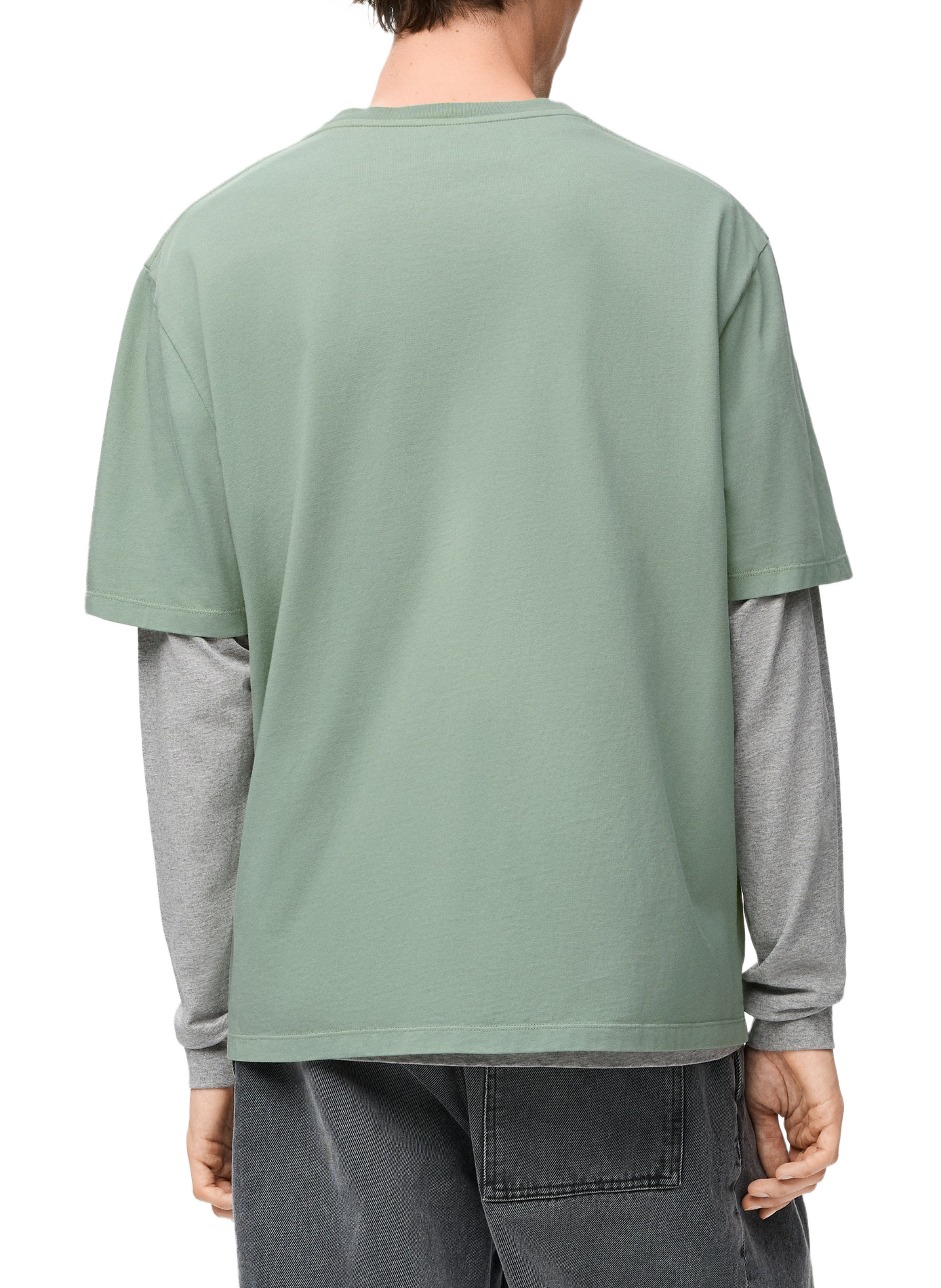 T-Shirt mit kurzen Ärmeln aus Baumwolle in Übergröße LOEWE Grun