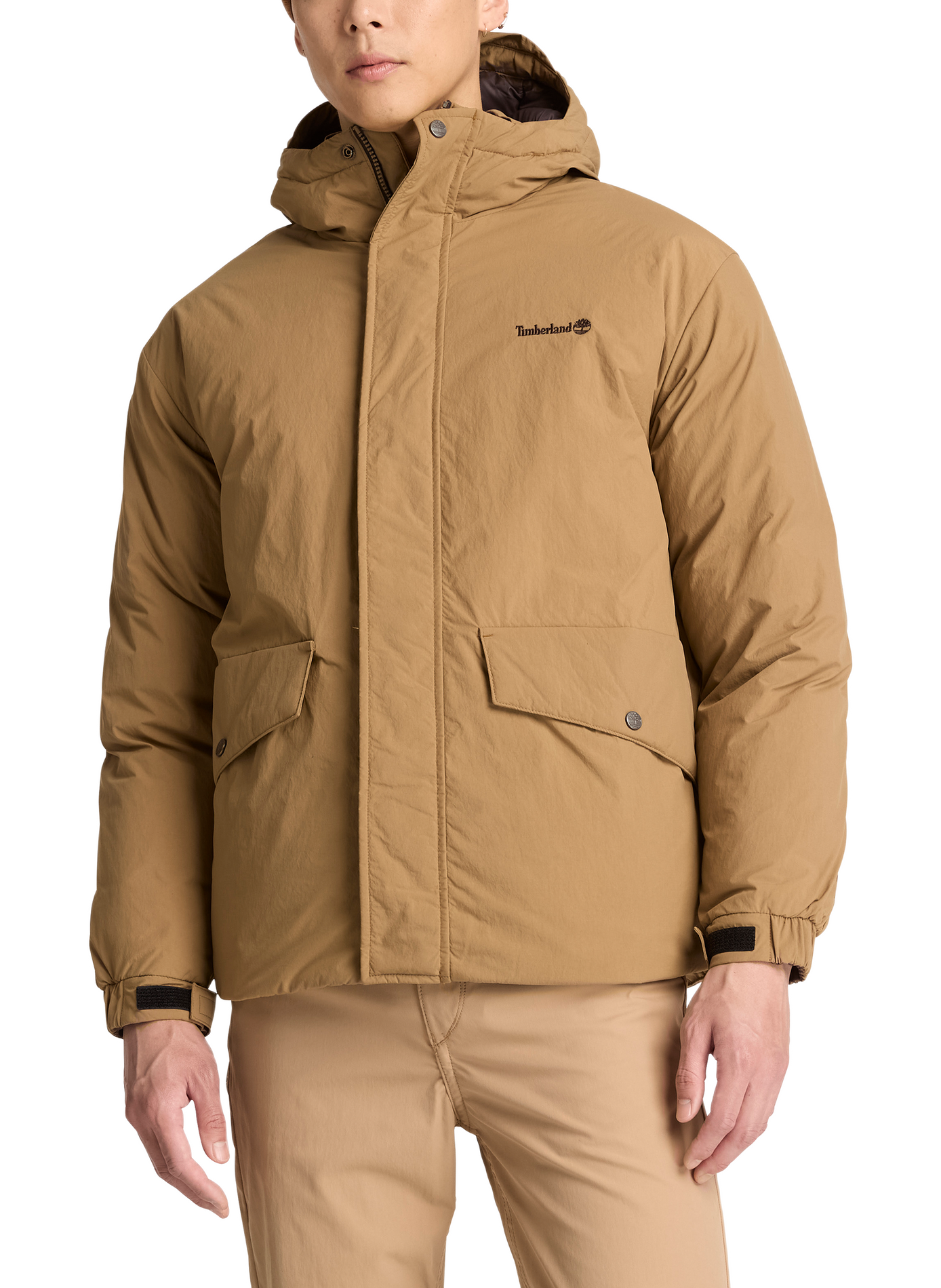 Parka droite à capuche TIMBERLAND Beige