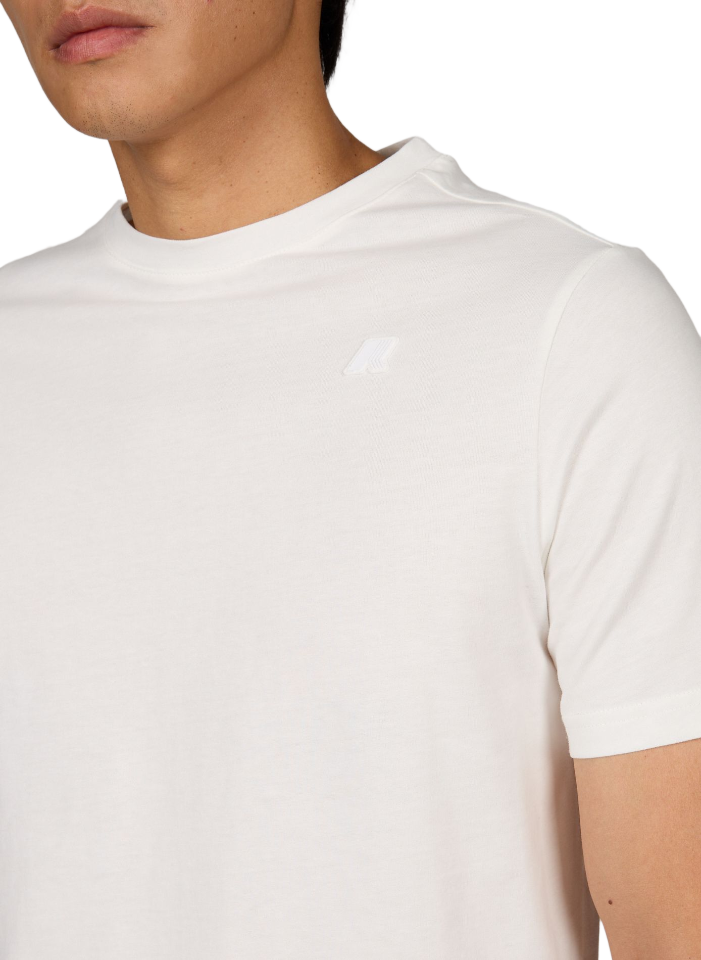 Short-sleeved cotton logo T-shirt K-WAY White