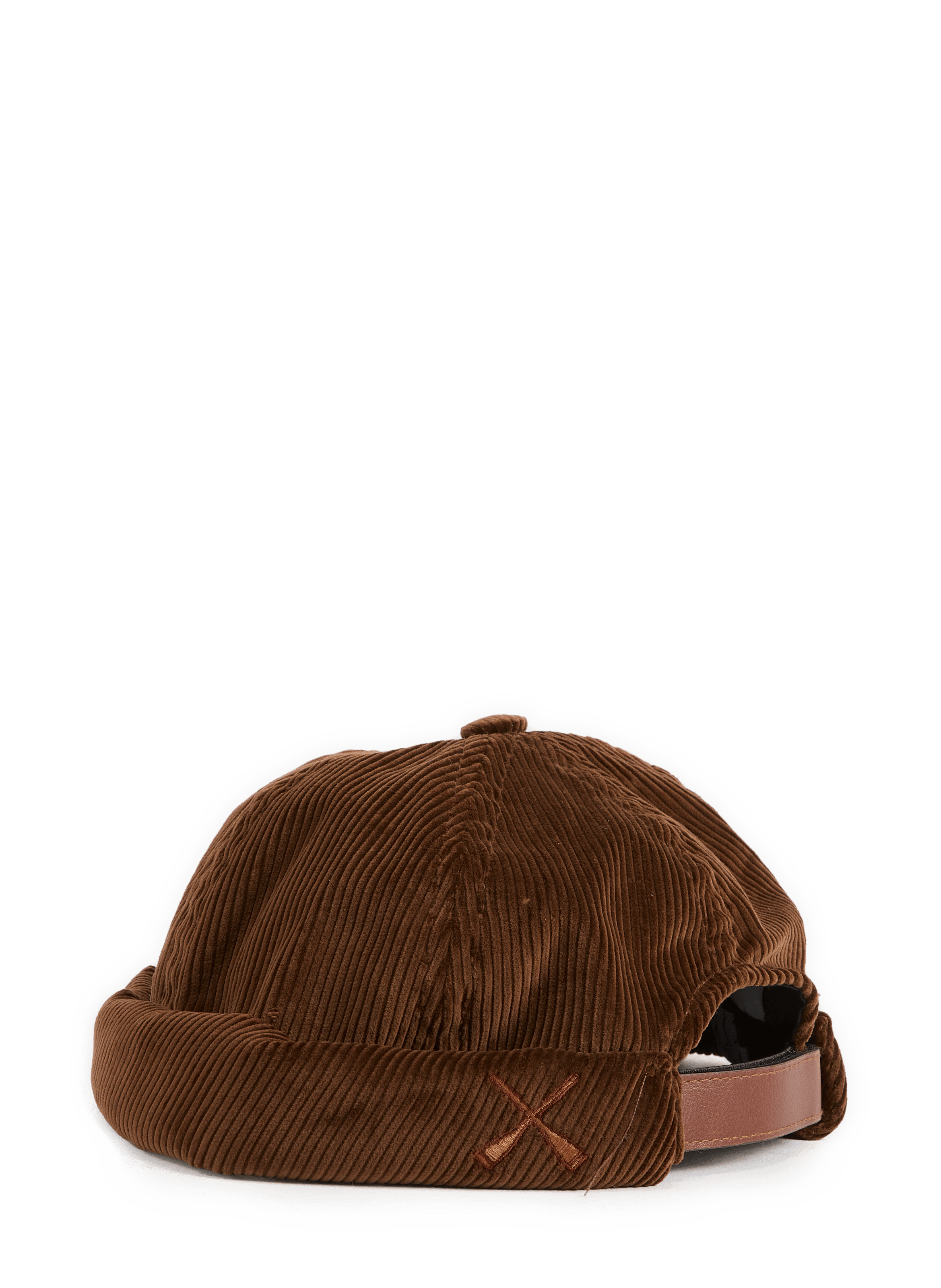 Velvet Corduroy Cotton Hat BETON CIRE Brown