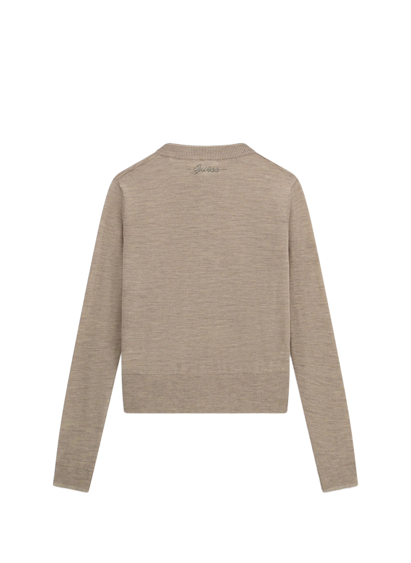 Gilet col rond en laine  GUESS Brown