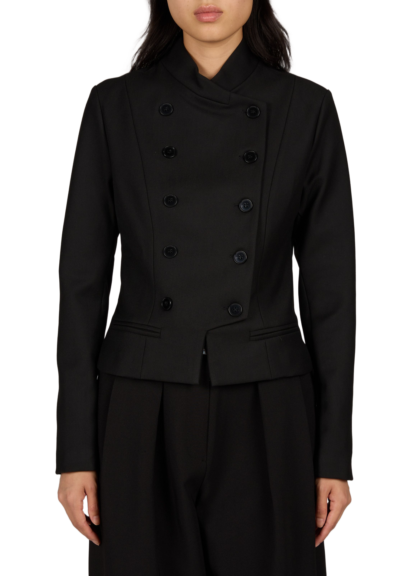 Einfarbiger taillierter Blazer GIMAGUAS Schwarz