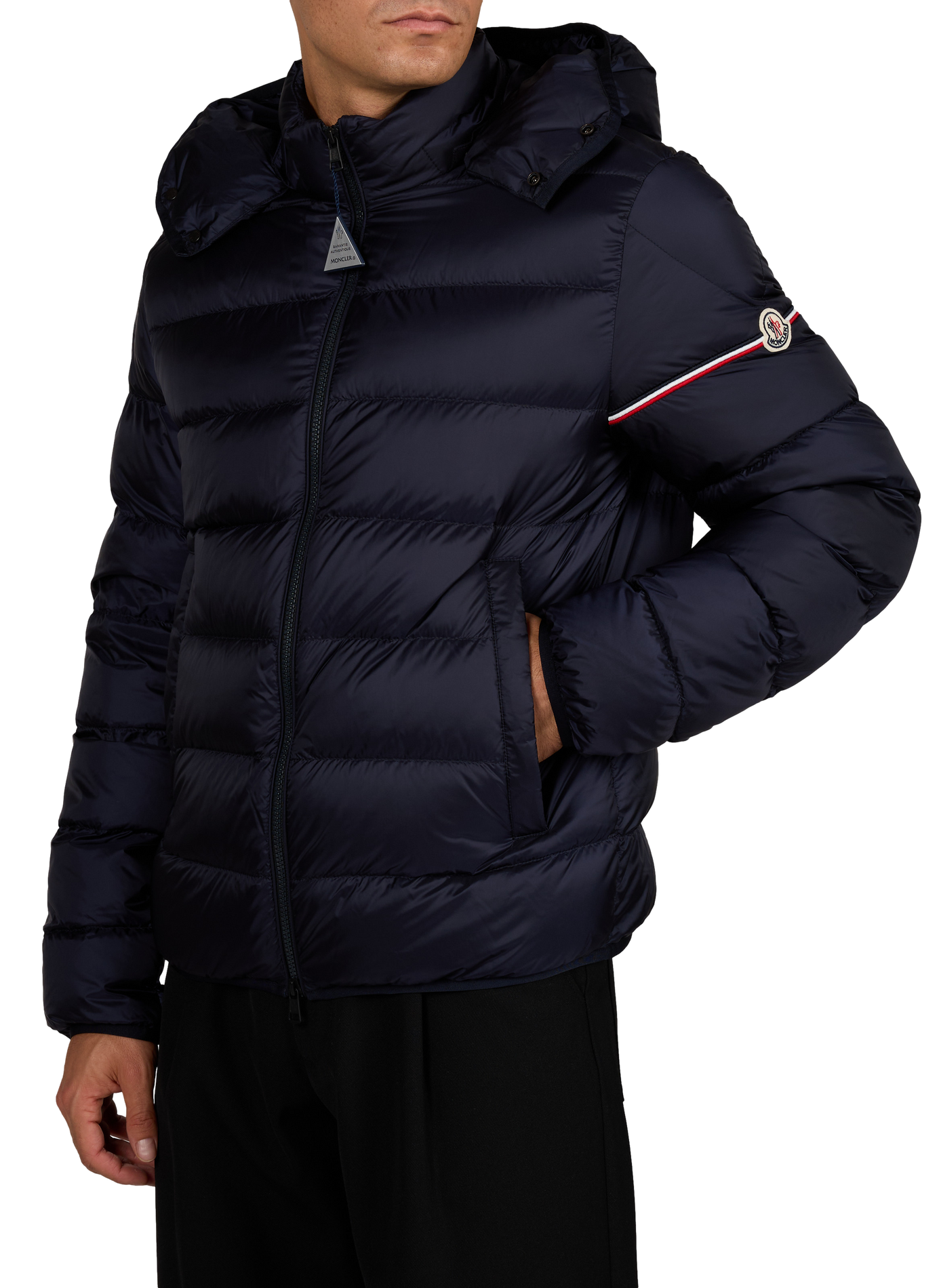 Effen rechte RAVENLOCK-donsjas MONCLER Blauw