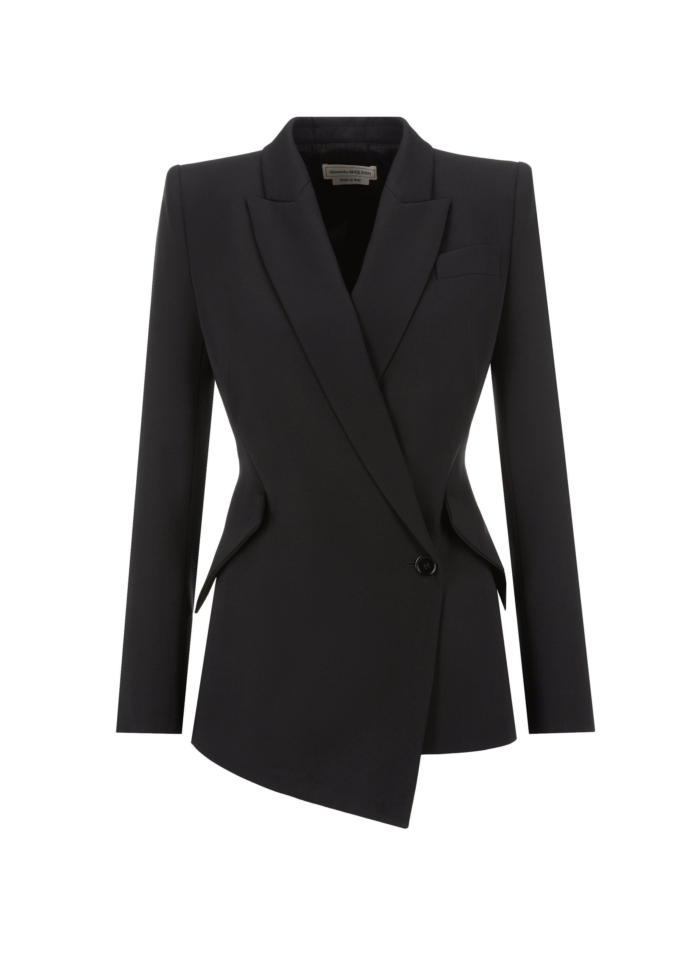 Veste de tailleur cintrée en laine