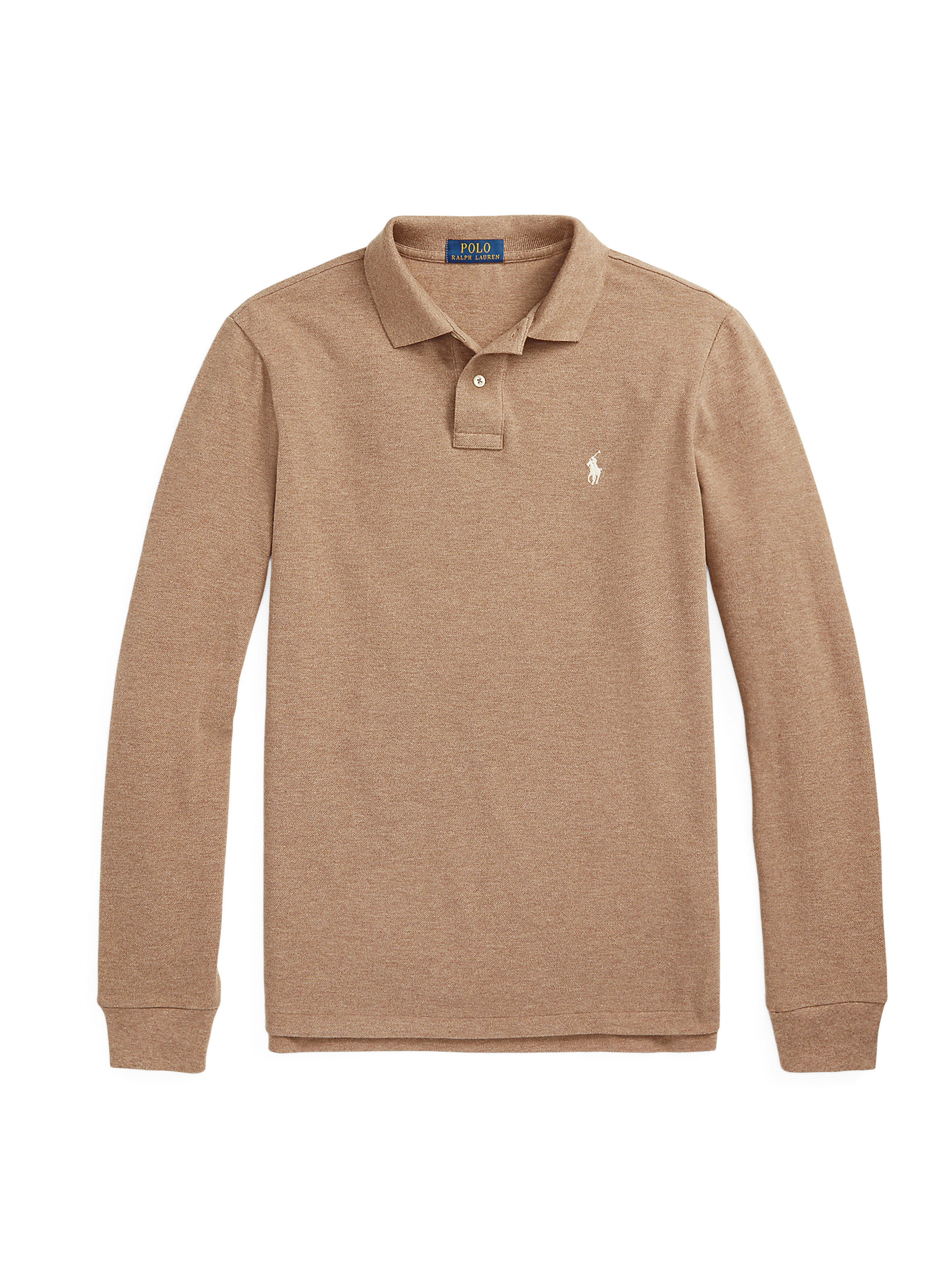Long-sleeved cotton polo shirt  POLO RALPH LAUREN Brown