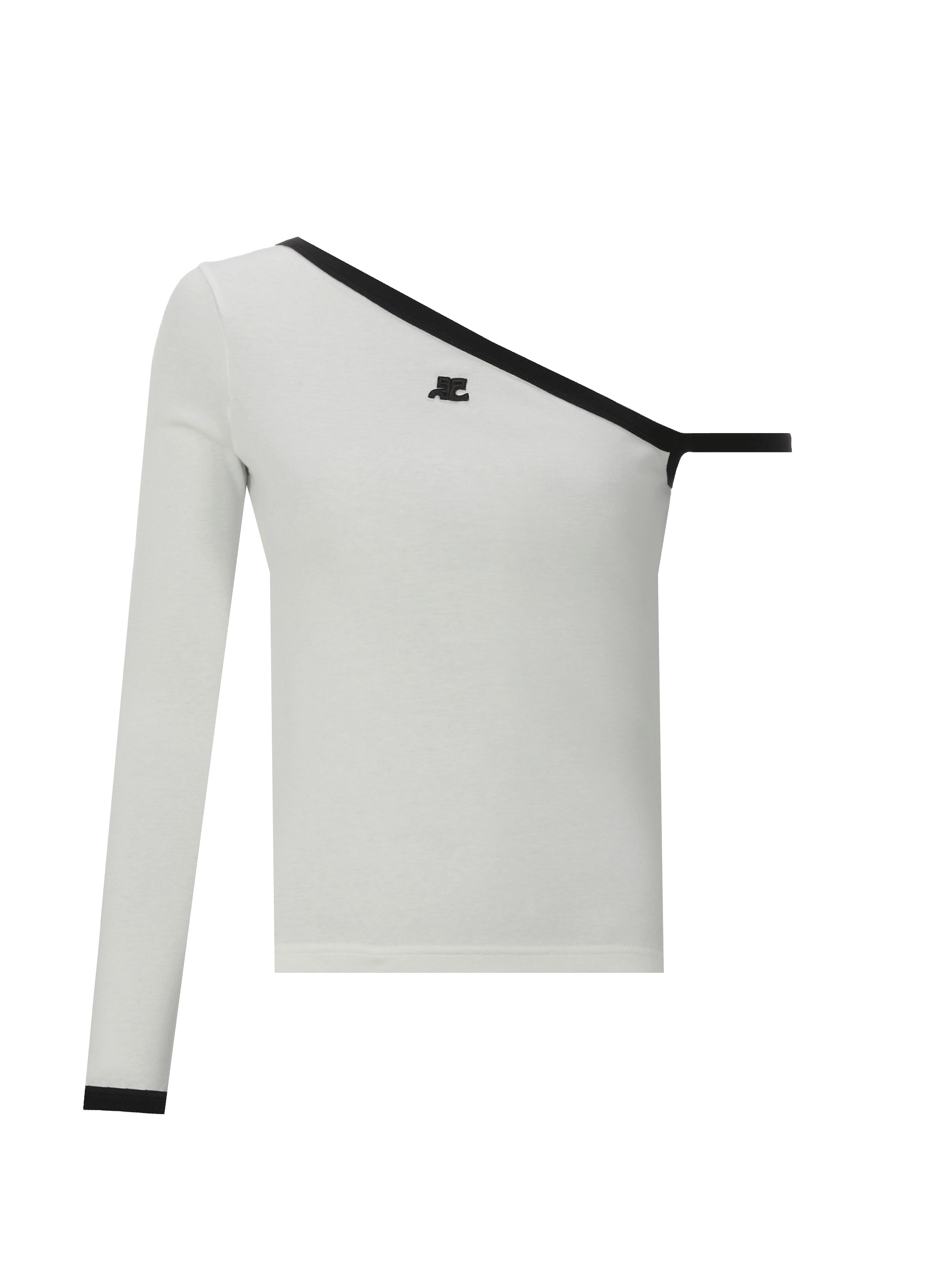 Top asymétrique en coton