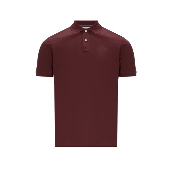Polo à logo en coton piqué