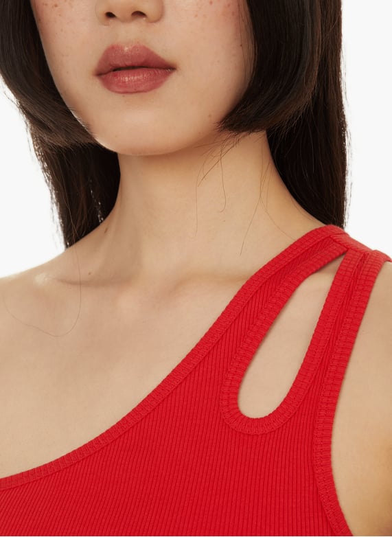 Débardeur asymétrique imprimé Morgan multicolore vêtements femme Débardeur asymétrique imprimé Morgan multicolore vêtements femme