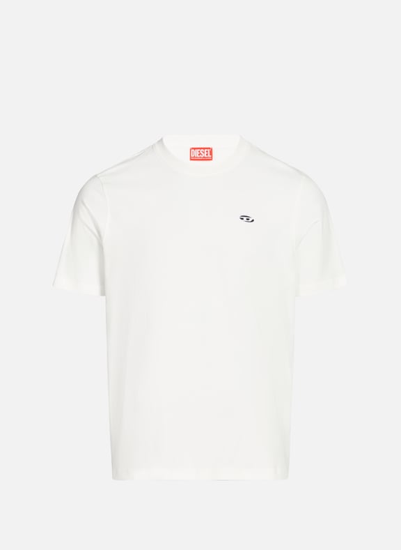 Classic Cotton T-Shirt White by DIESEL DIESEL Classic Cotton T-Shirt White