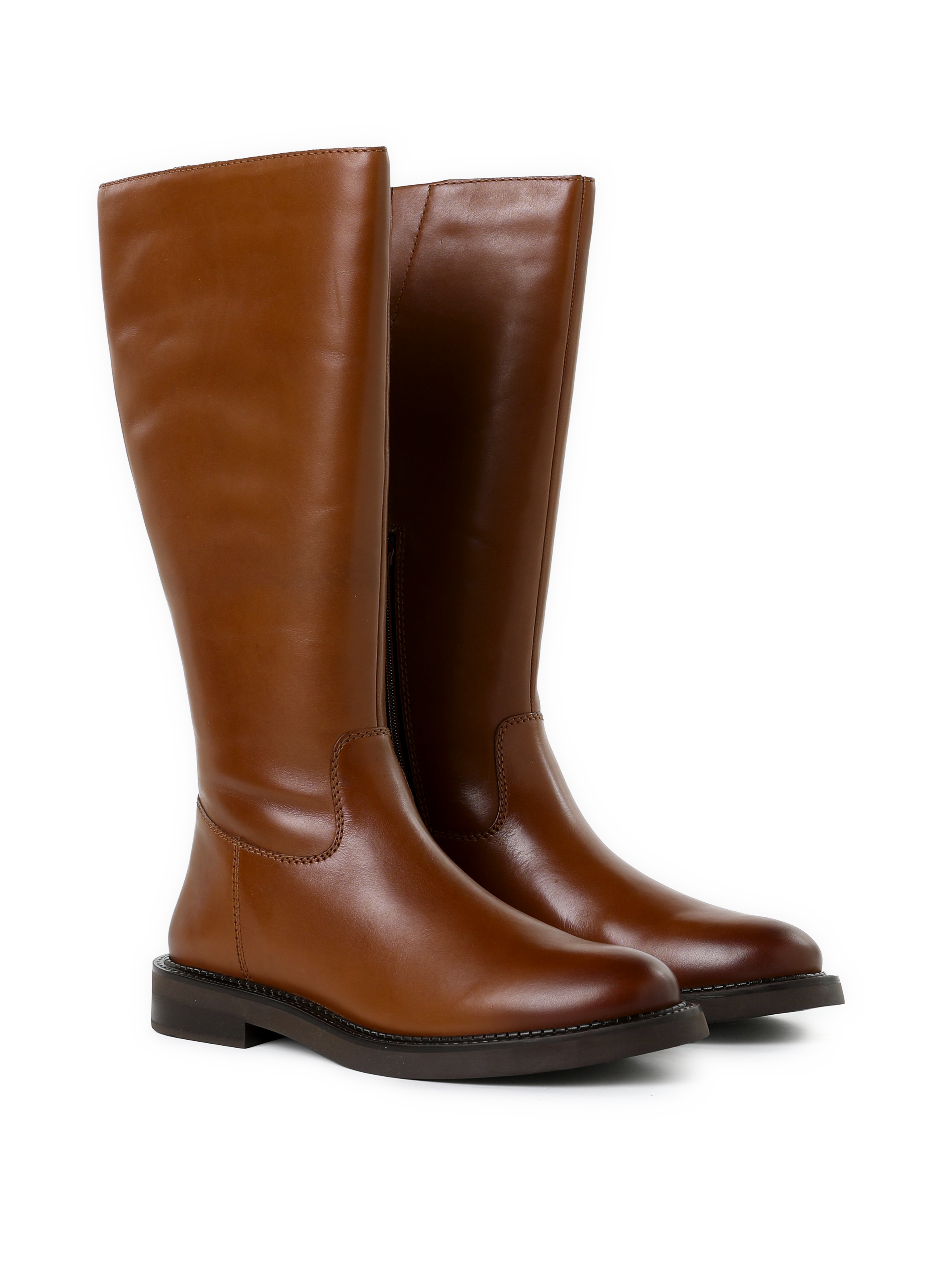 Serilda leather boots GEOX Brown