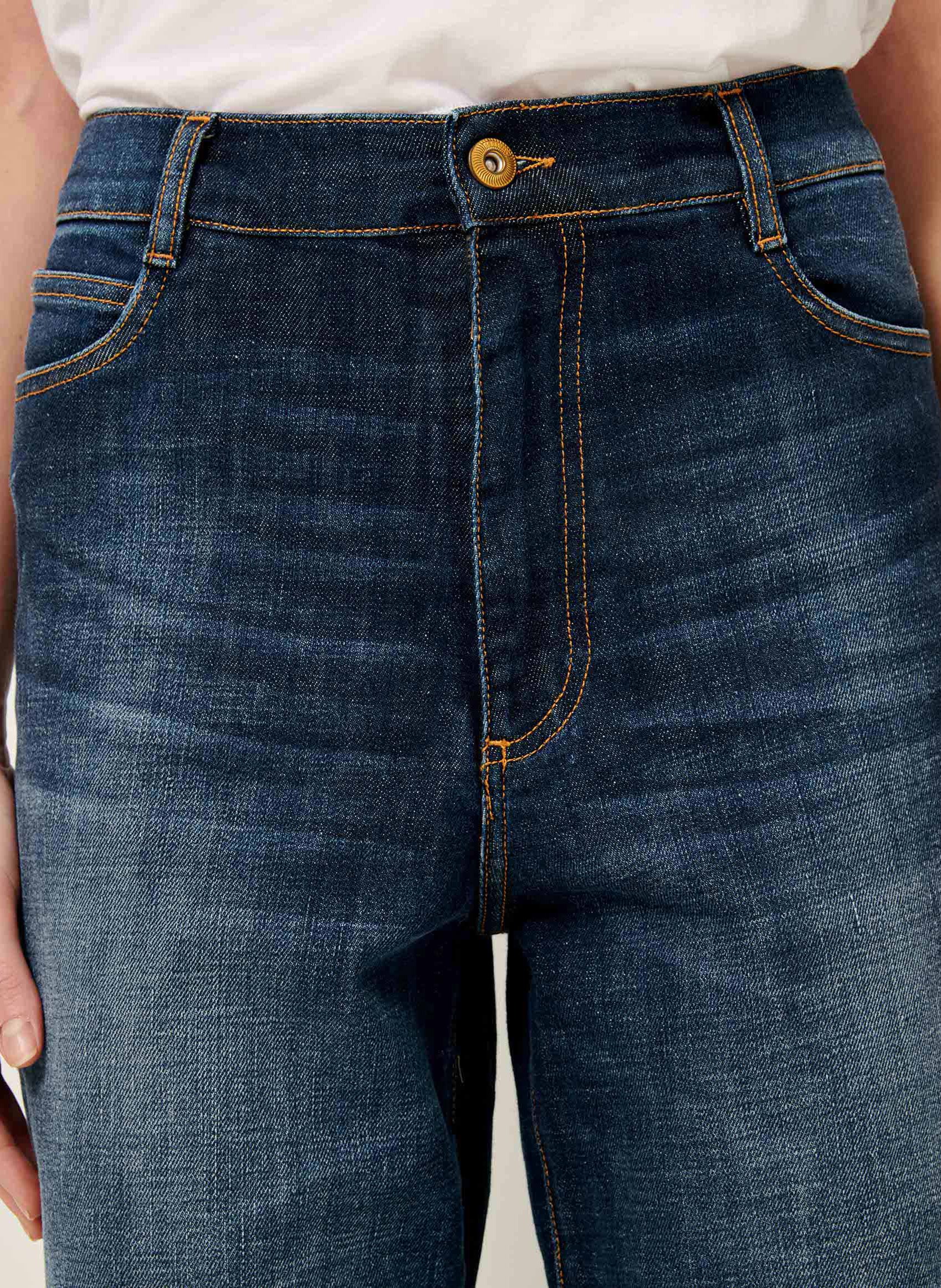 Jean droit taille haute délavé bay cruise SESSUN Bleu