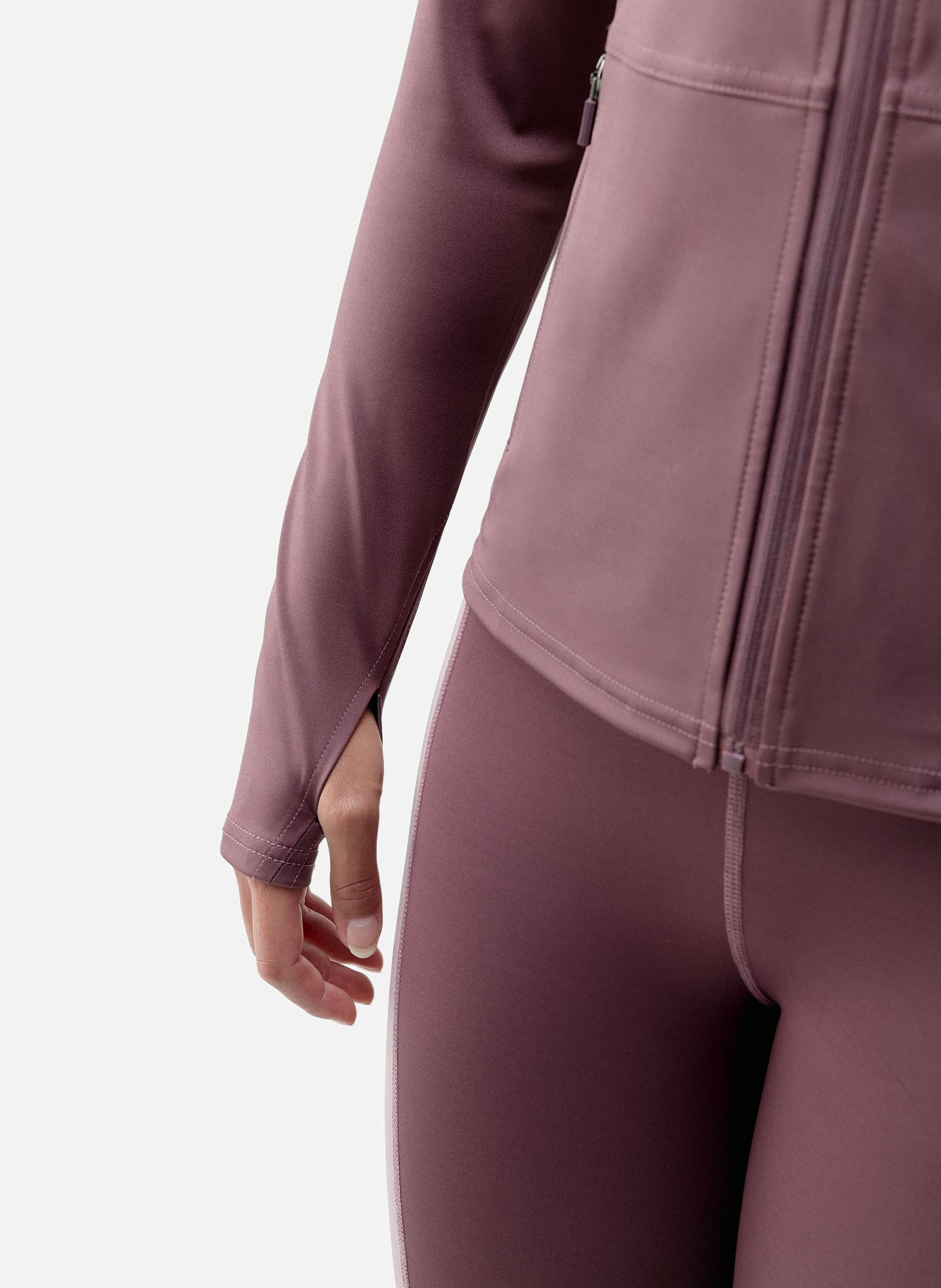 Veste de sport zippée performance athleisure ivet BORN LIVING YOGA Rose