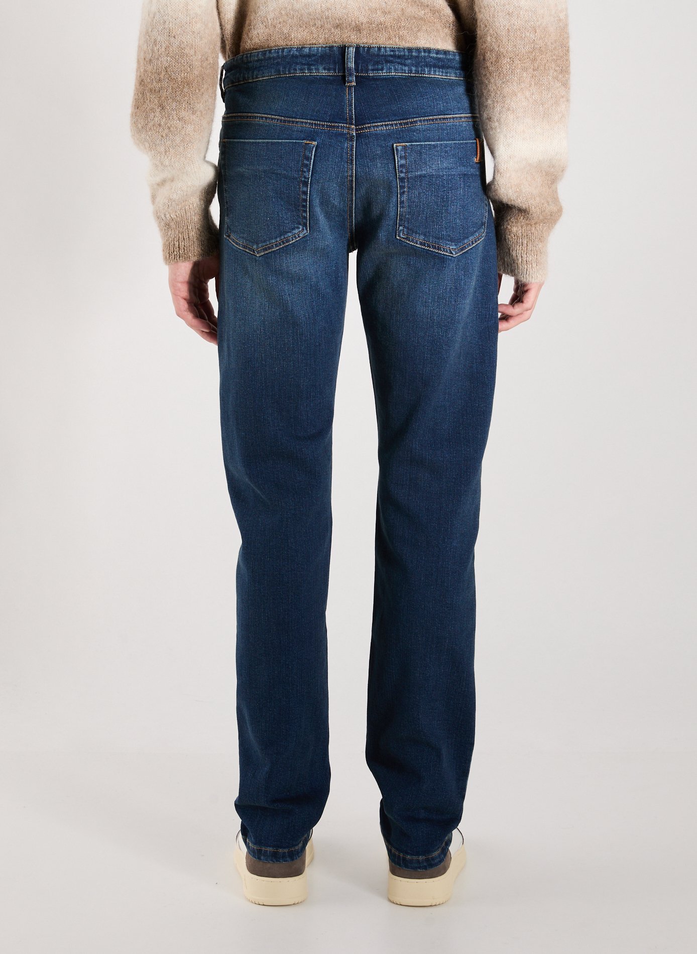 Five-pocket cotton blend jeans NOTIFY Blue