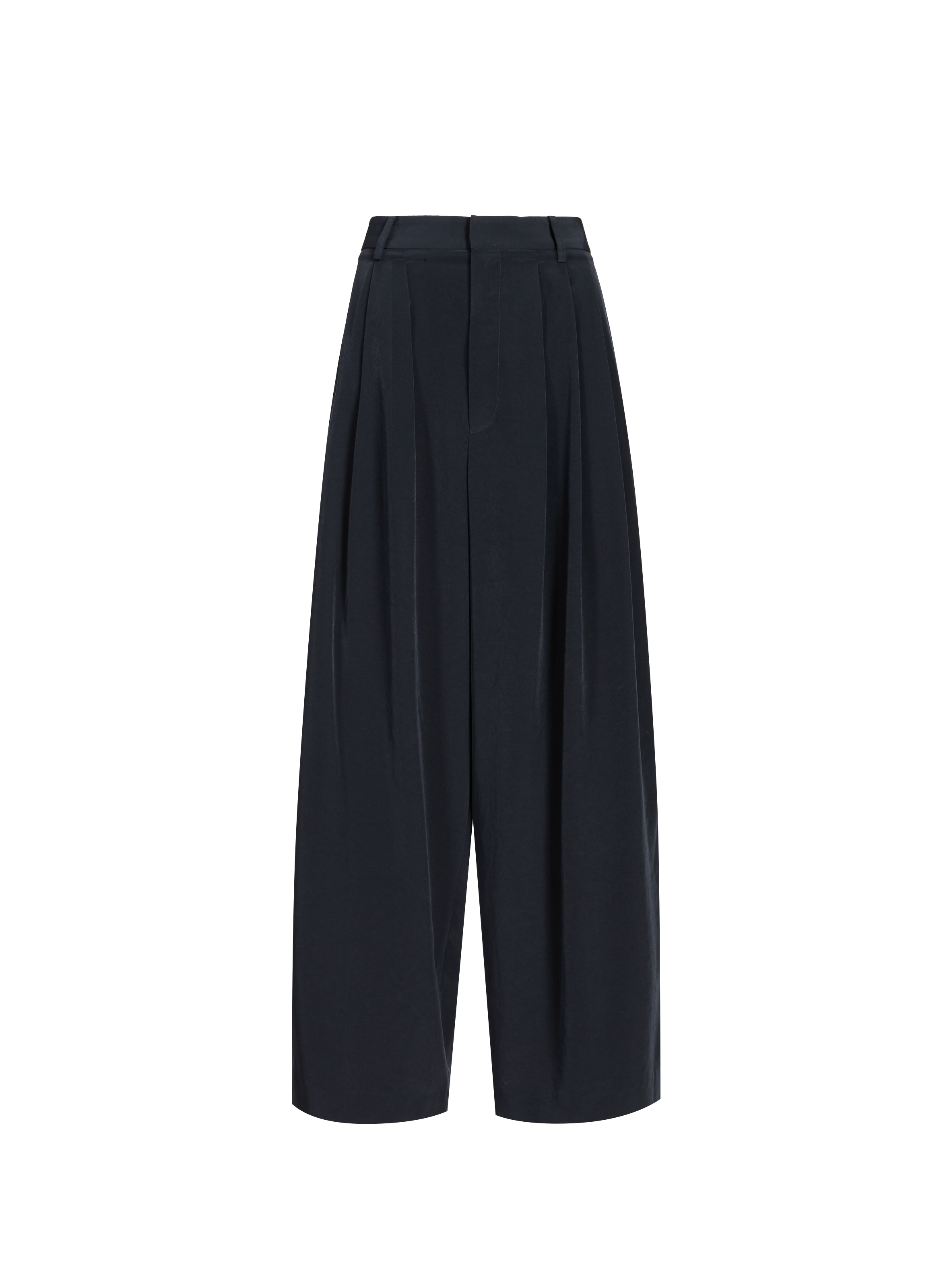 TIBI Faille Cady Trousers Blue