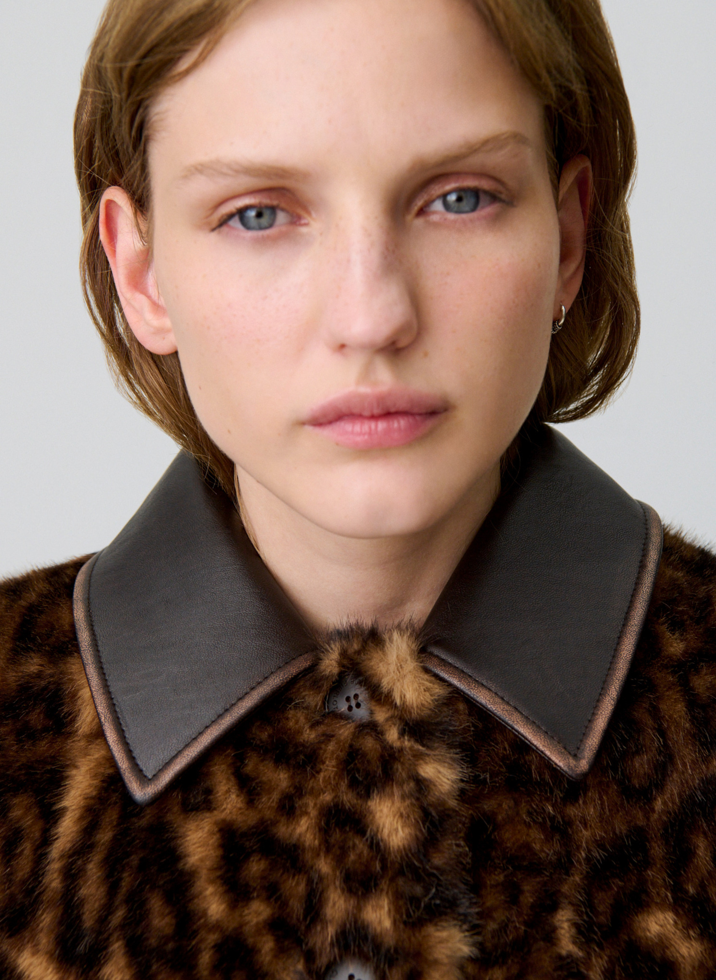 Veste col classique léopard francoise CLAUDIE PIERLOT Multicolore