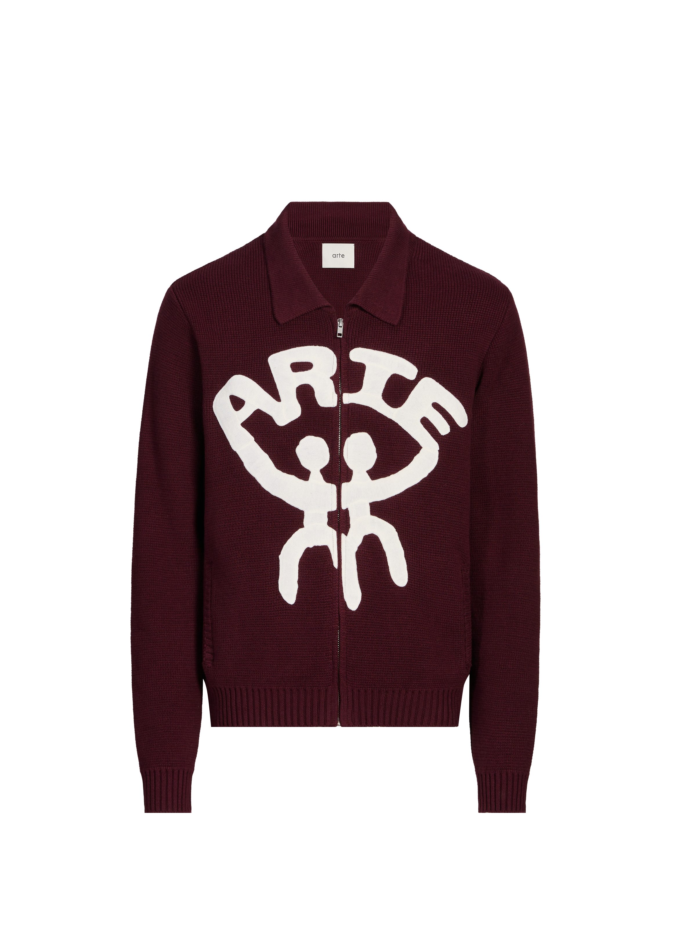 Cotton zip-up jumper ARTE ANTWERP Red