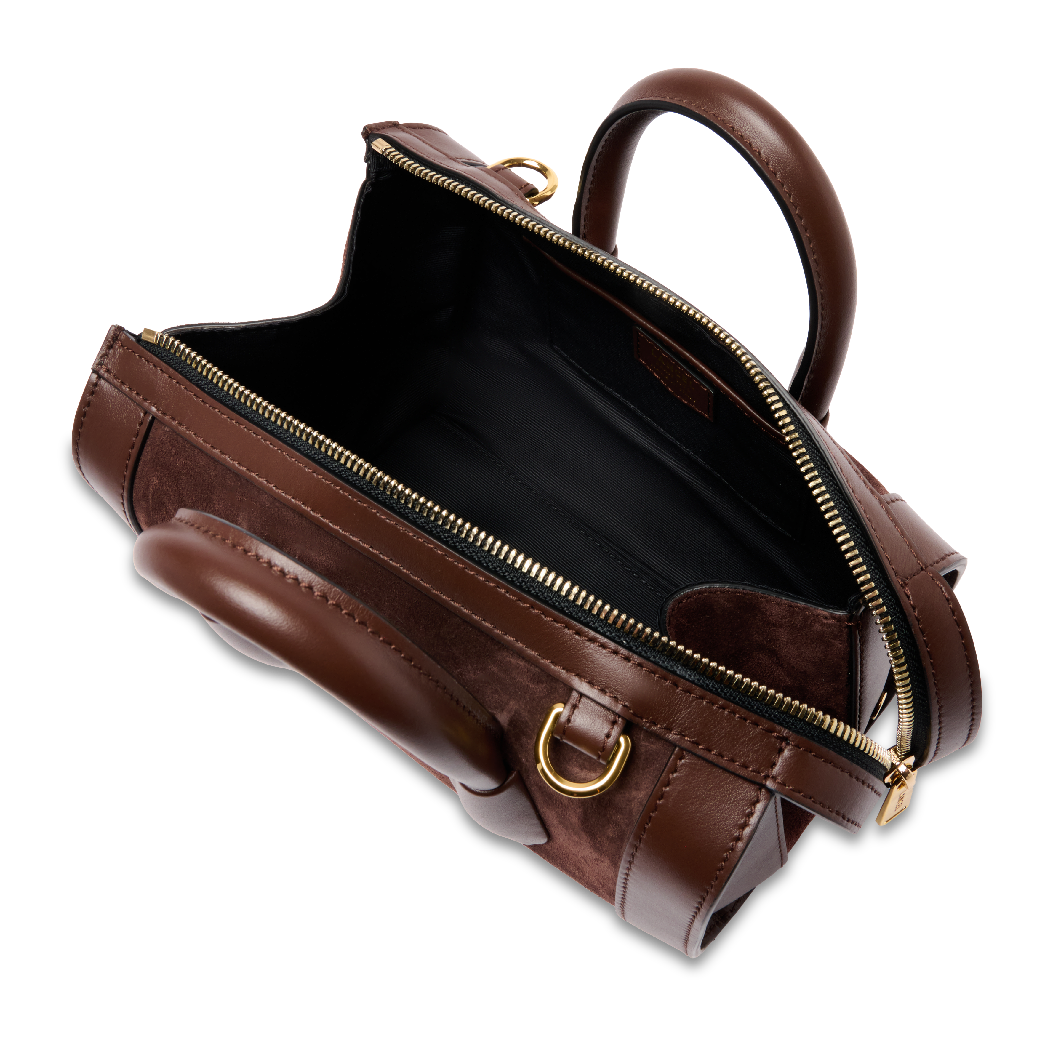 Mini sac bowling bcbg de lancel en cuir LANCEL Marron