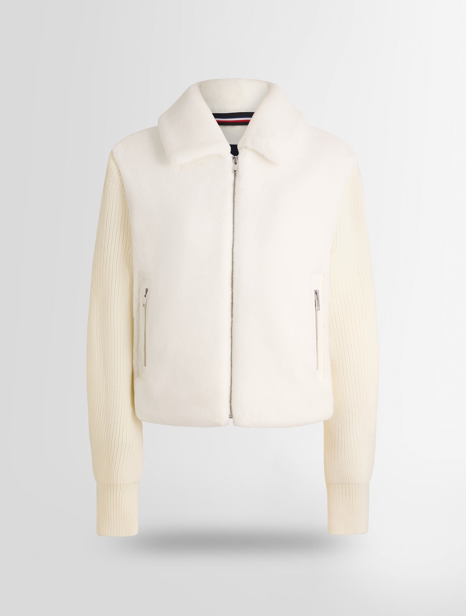 Veste paige col tailleur coupe regular FUSALP Blanc