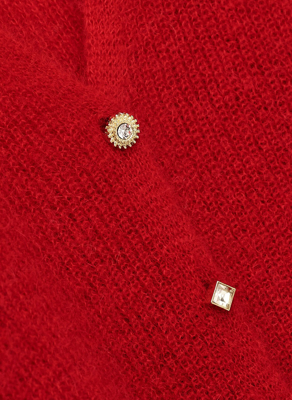 Pull droit col rond en maille isaac BA&SH Rouge