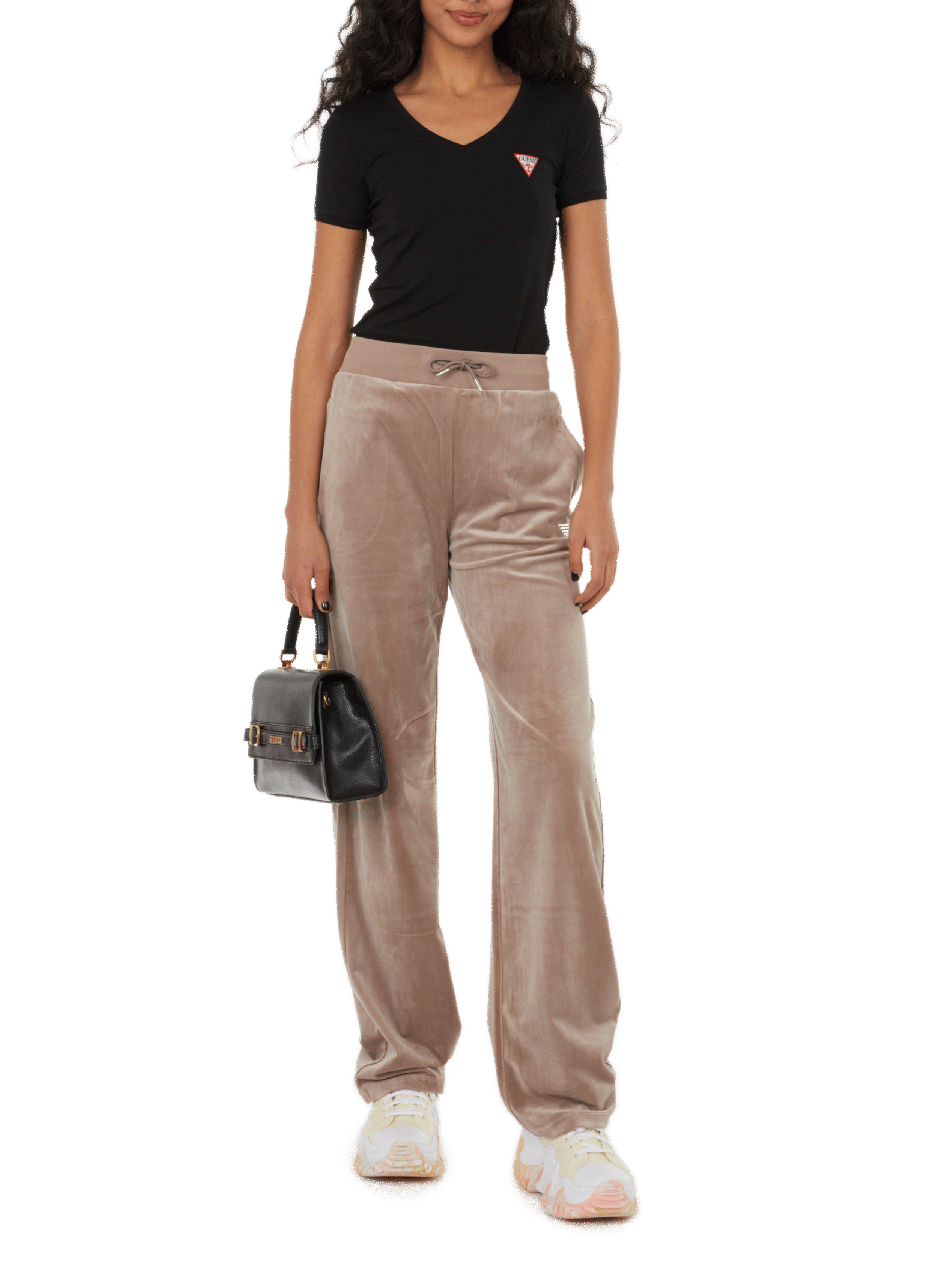 T-shirt en coton GUESS Noir