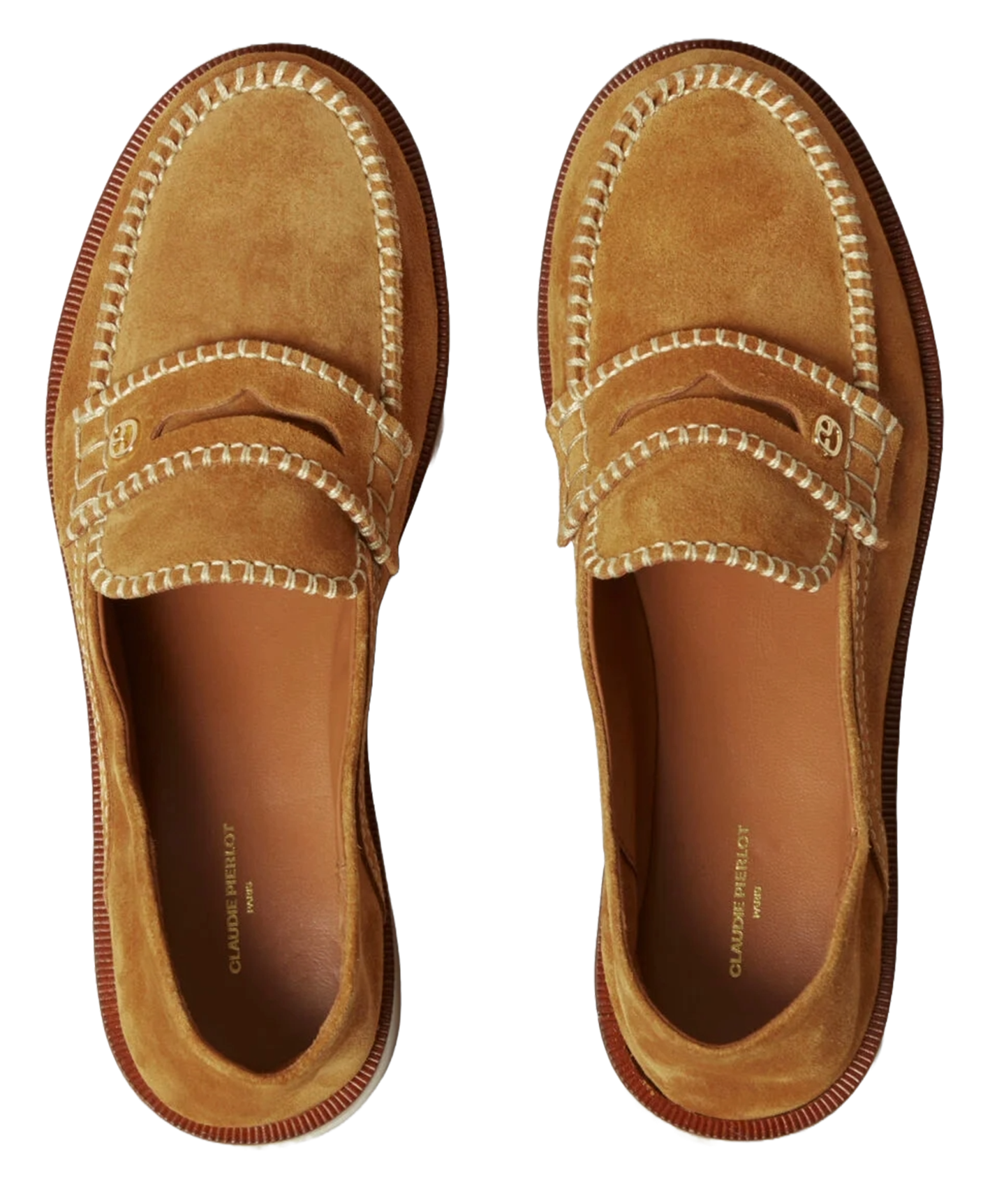 Mocassins en cuir CLAUDIE PIERLOT Beige