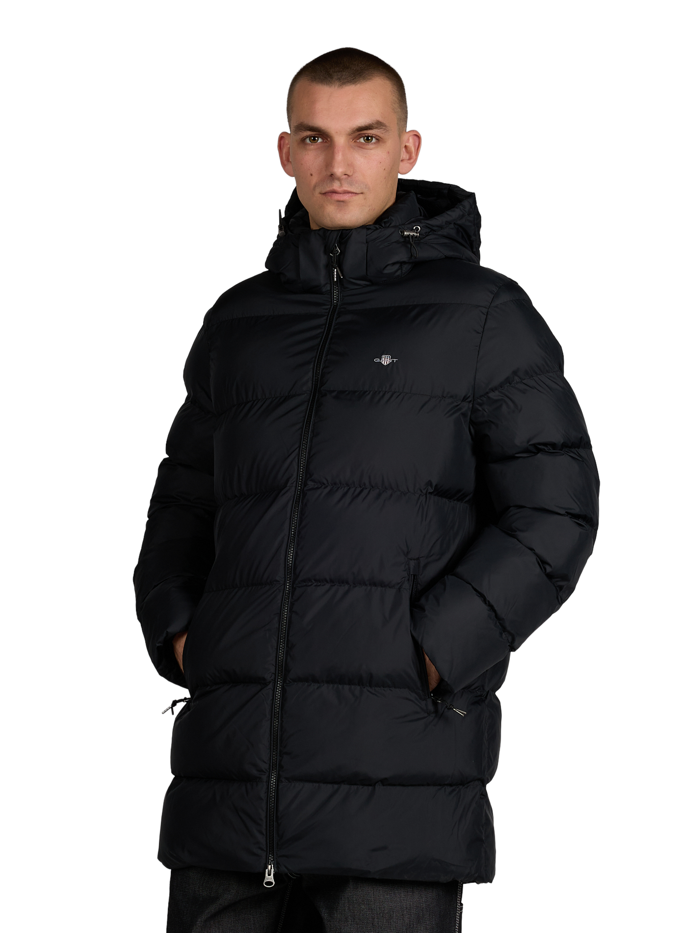 Quilted Active Cloud Mid-Length Puffer Coat GANT Black