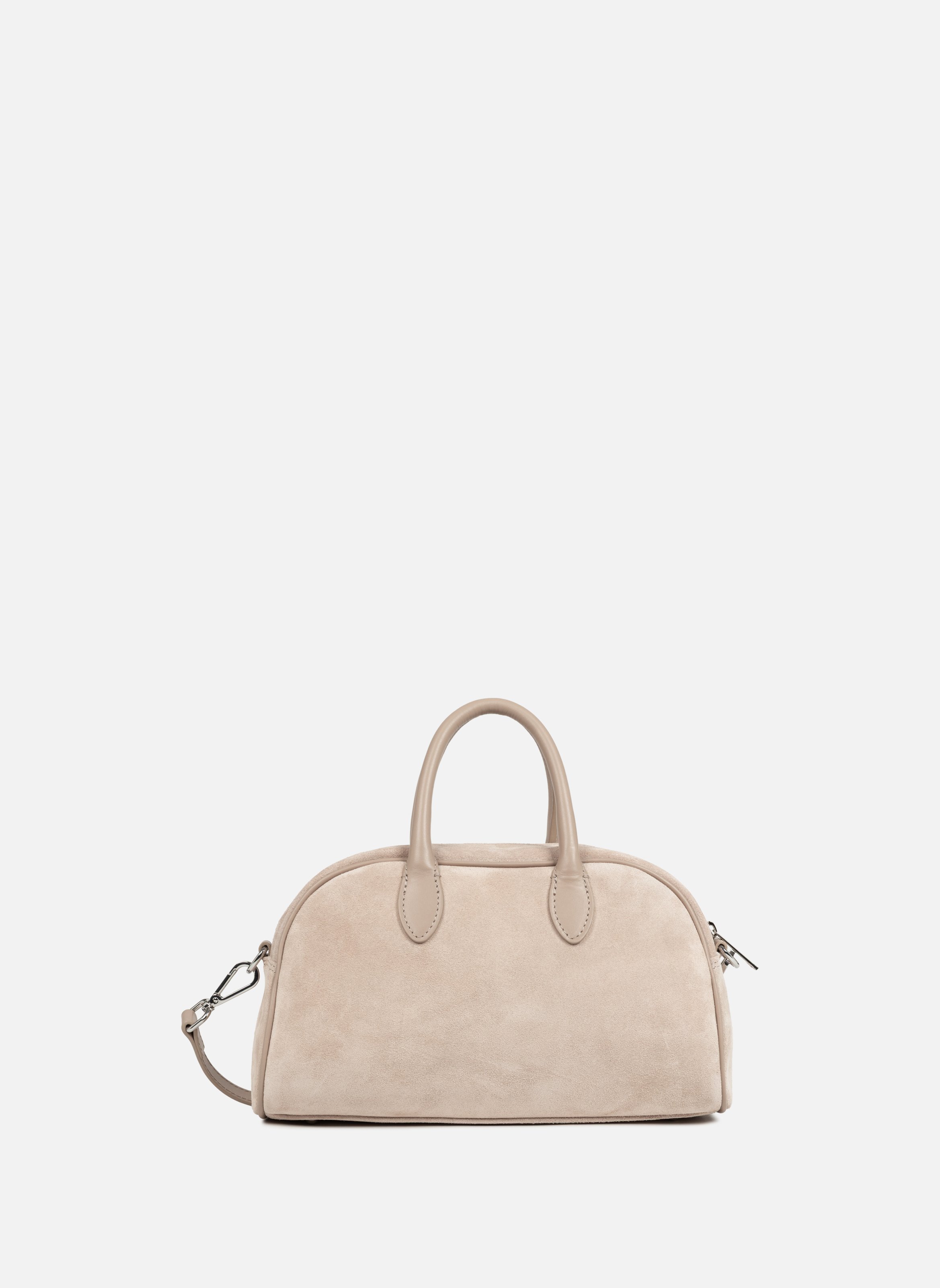Sac à main bowling - suède LANCASTER Beige