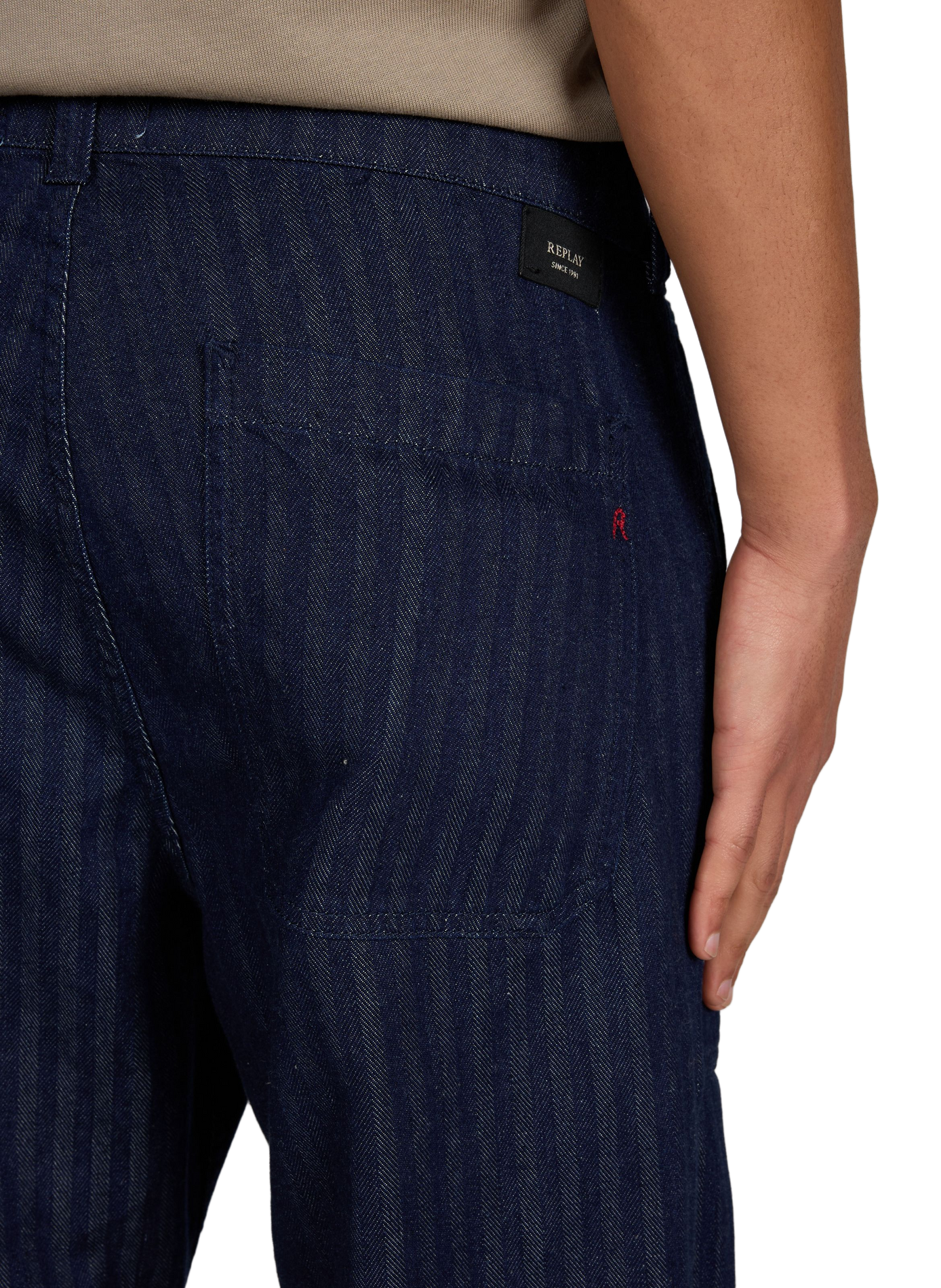 Straight jeans with stripes REPLAY