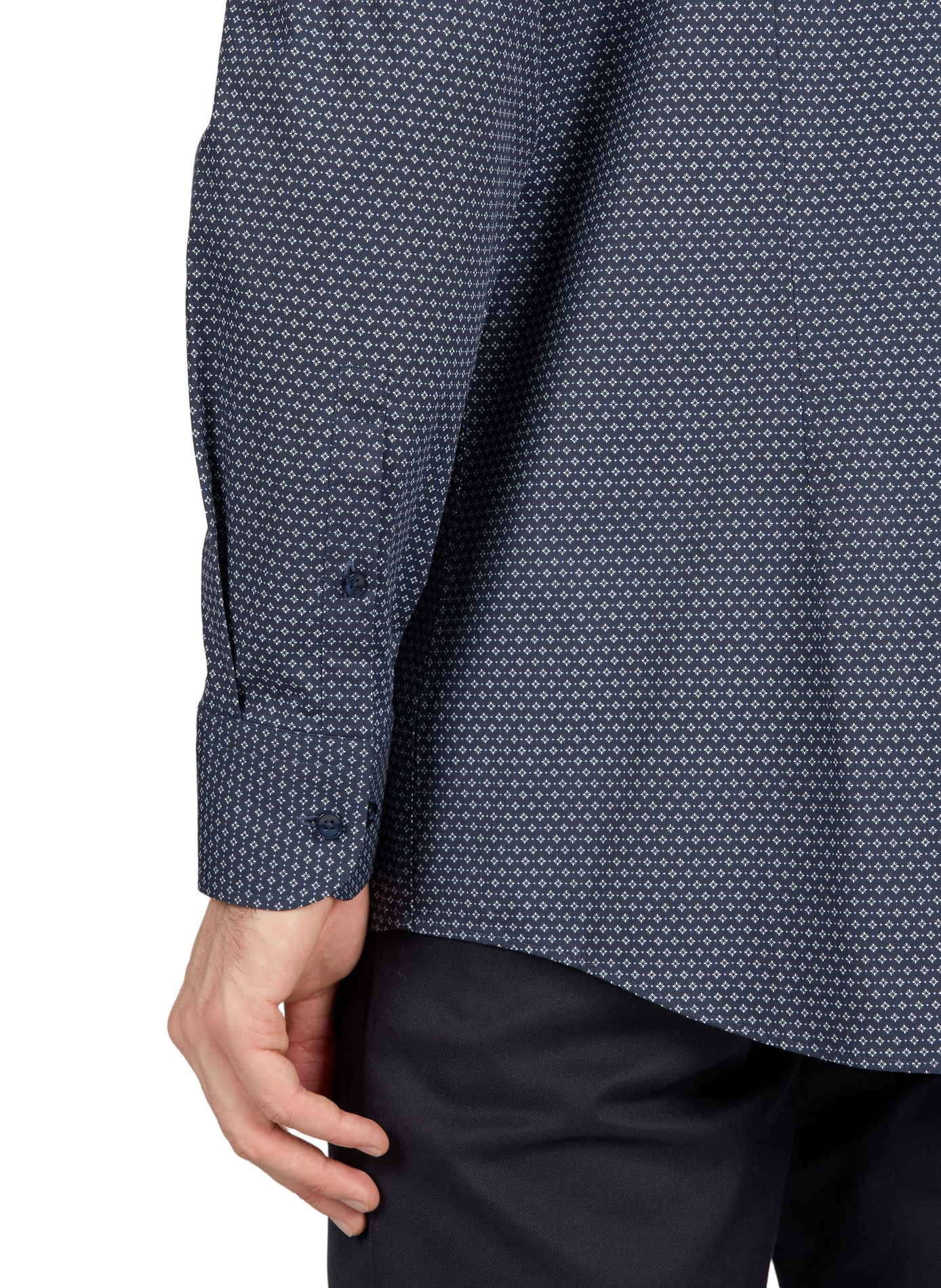 Chemise slim Hank à motif BOSS Black