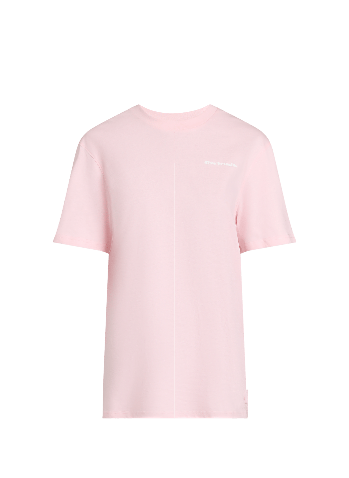 Tee-shirt droit sérigraphié GERTRUDE ET GASTON Rosa