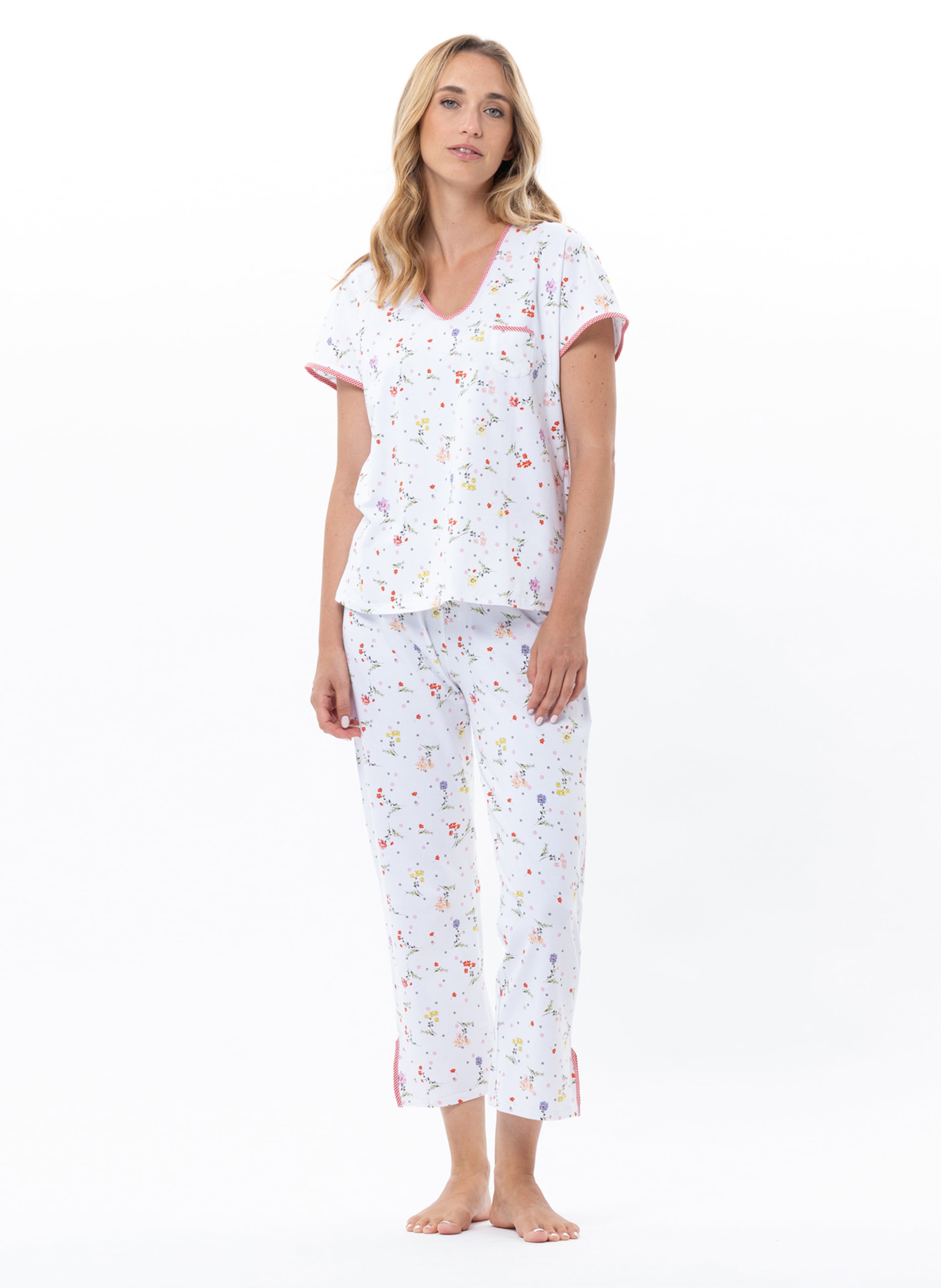 Pyjama en coton daisy 202 LE CHAT Multicolore