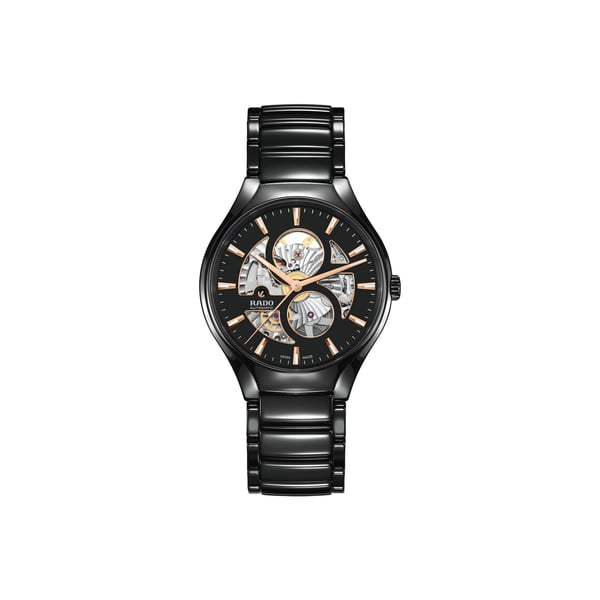 Montre automatique True Round Open Heart en céramique Montre automatique True Round Open Heart en céramique