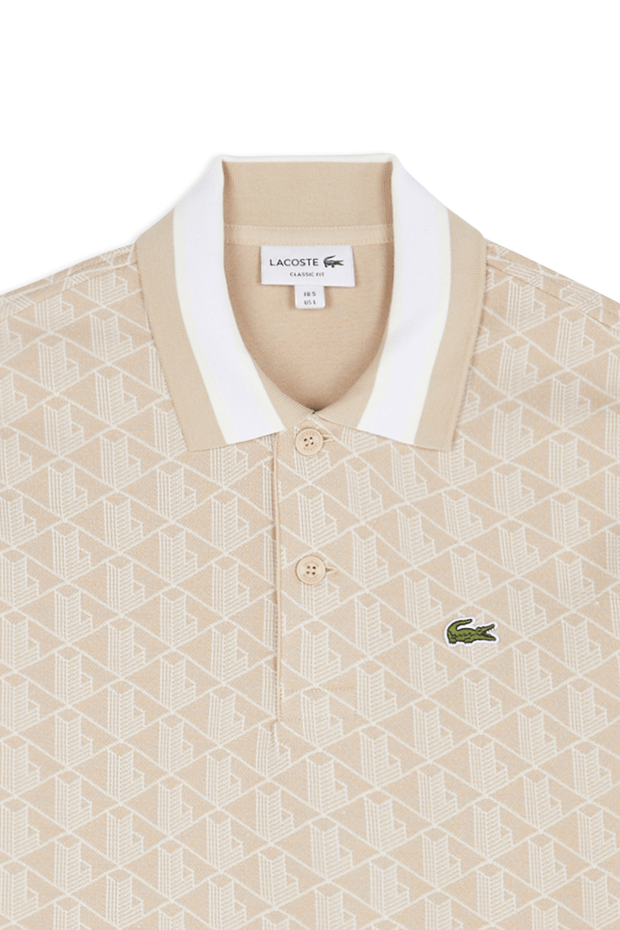 Polo the blend monograme LACOSTE Beige