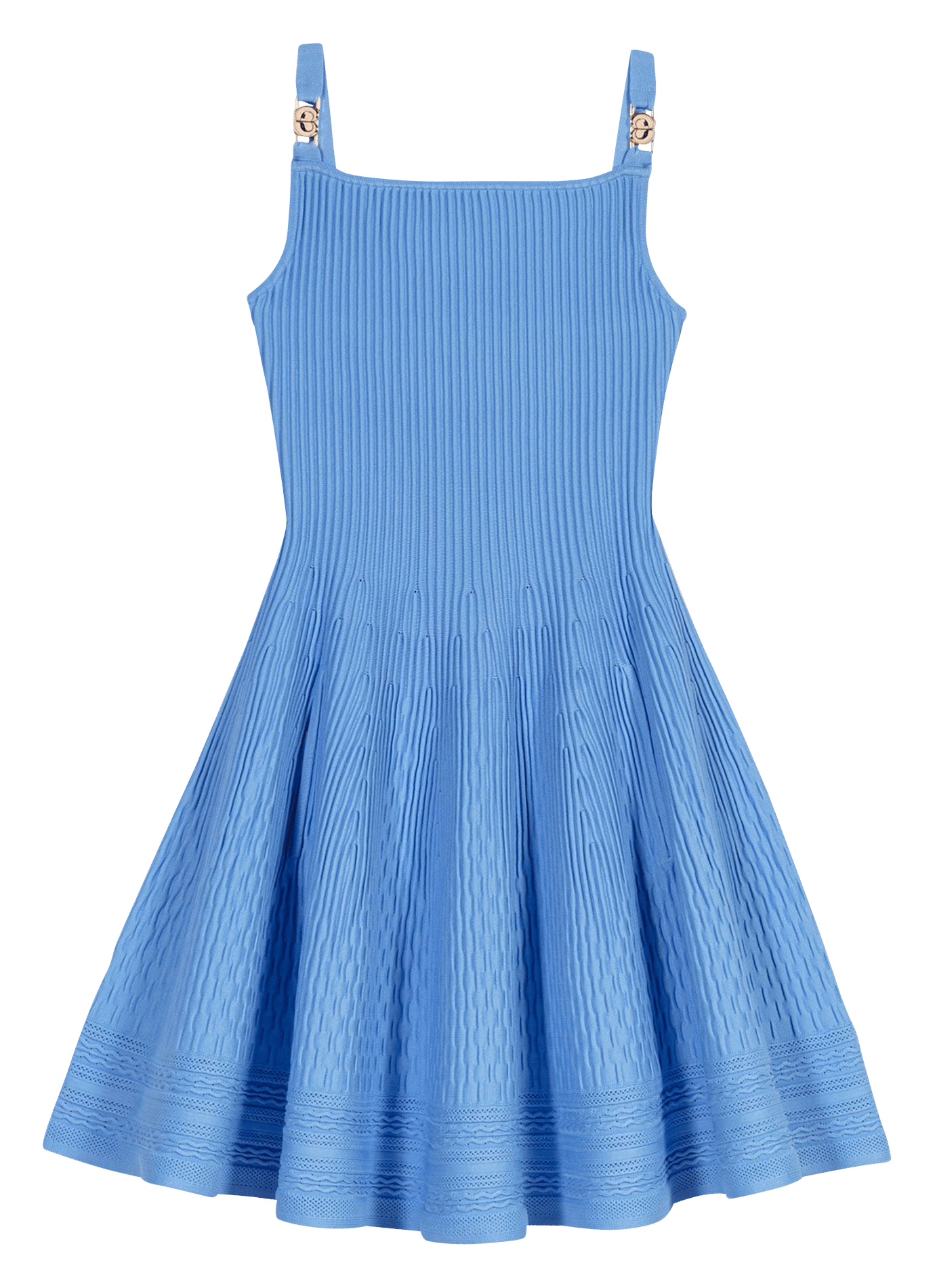 Robe courte en maille MAJE Bleu