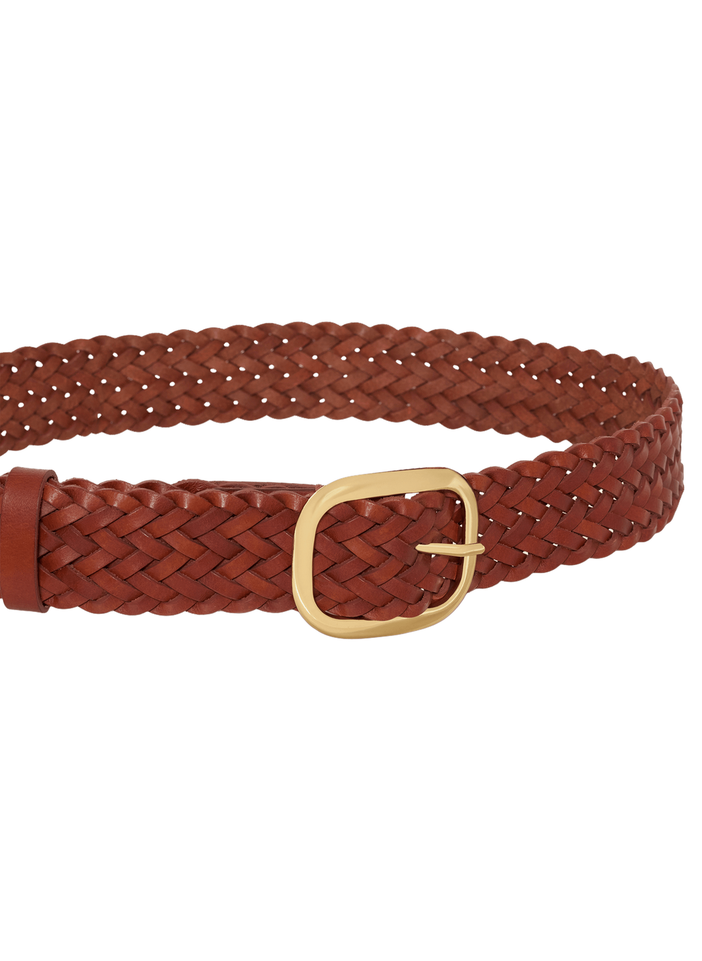 Ceinture tressée en cuir - amara GERARD DAREL Beige