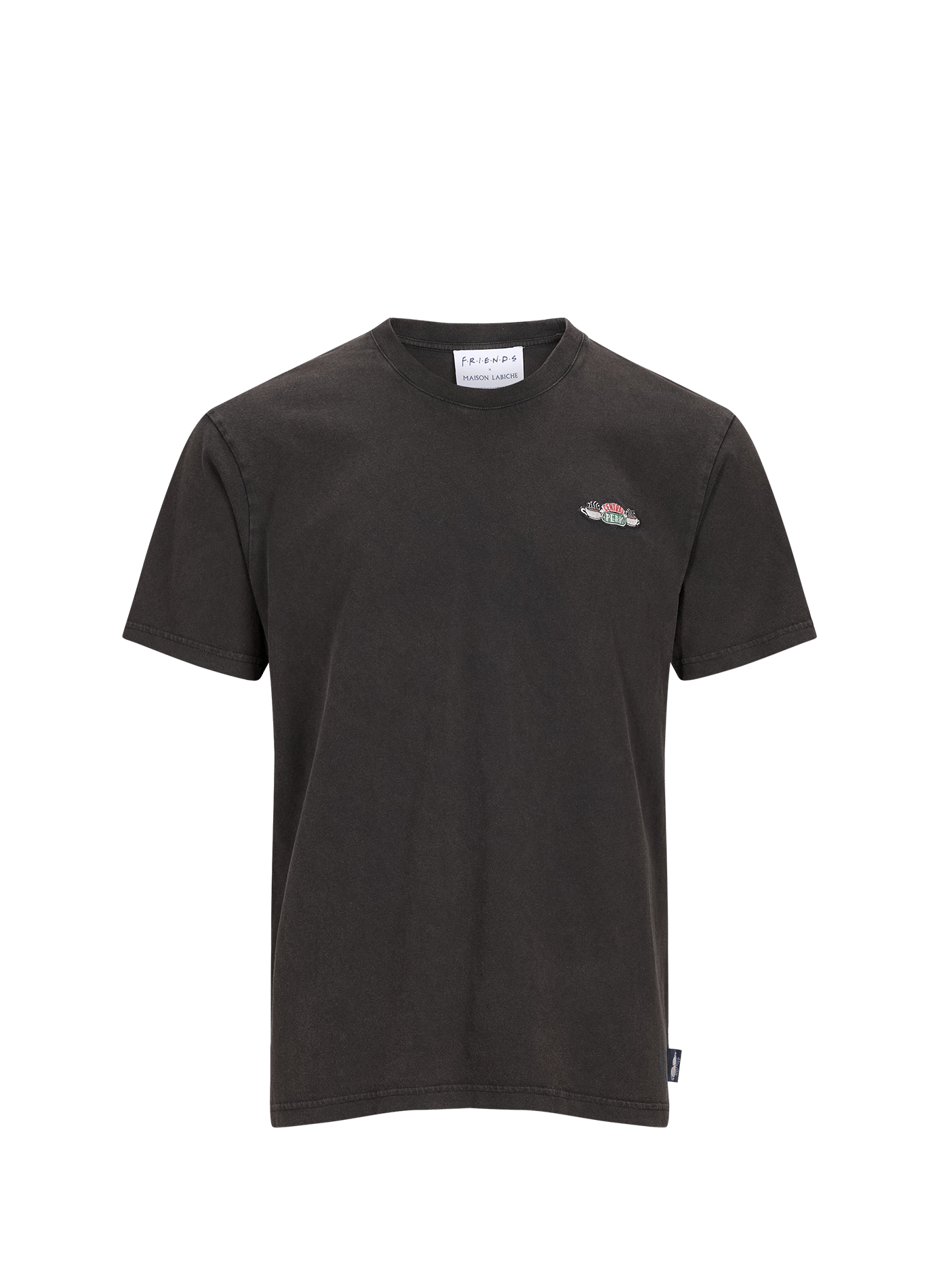 Friends x Maison Labiche - Camiseta bordada de algodón MAISON LABICHE Negro