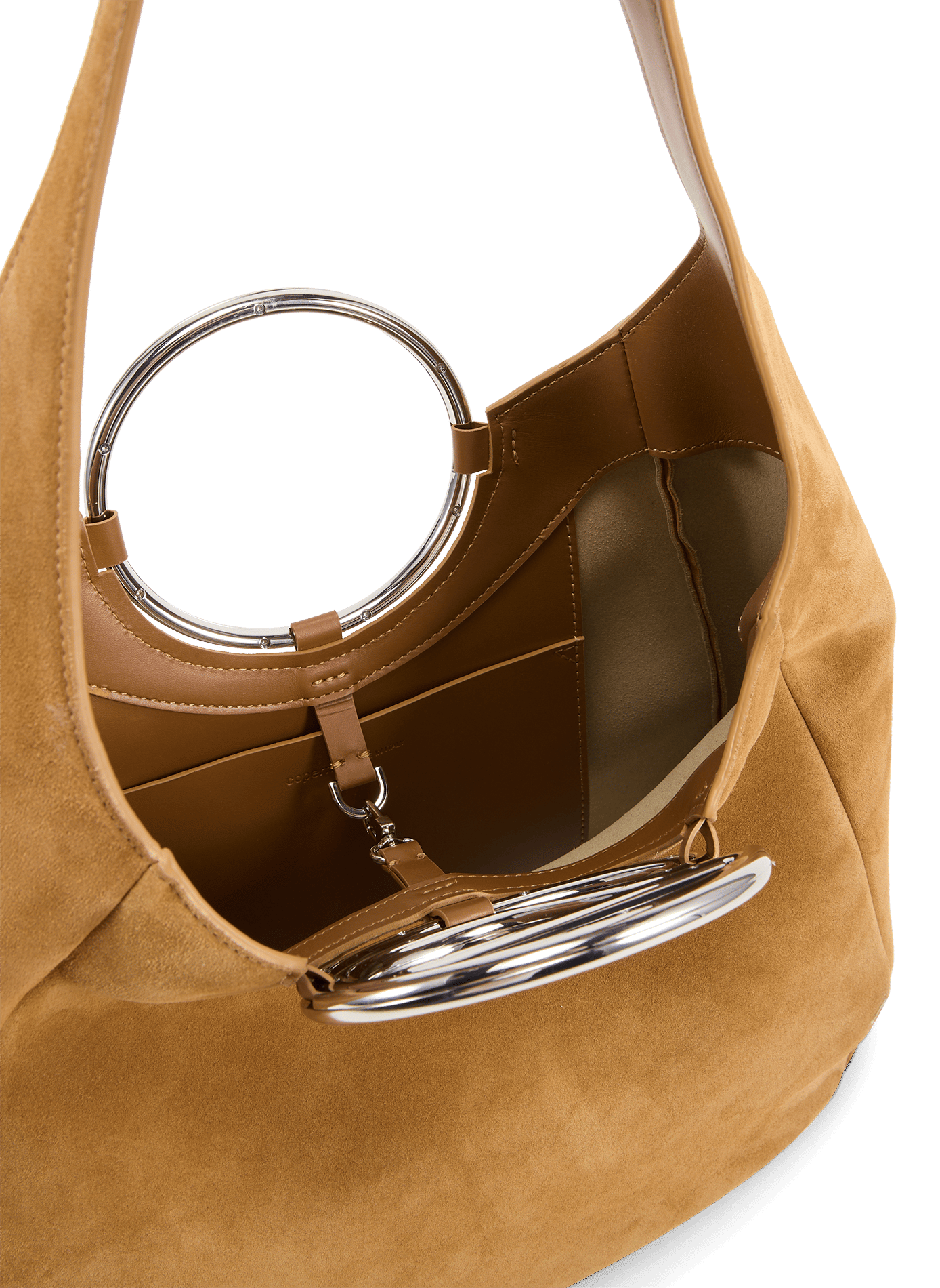 Leather shoulder bag COPERNI Beige