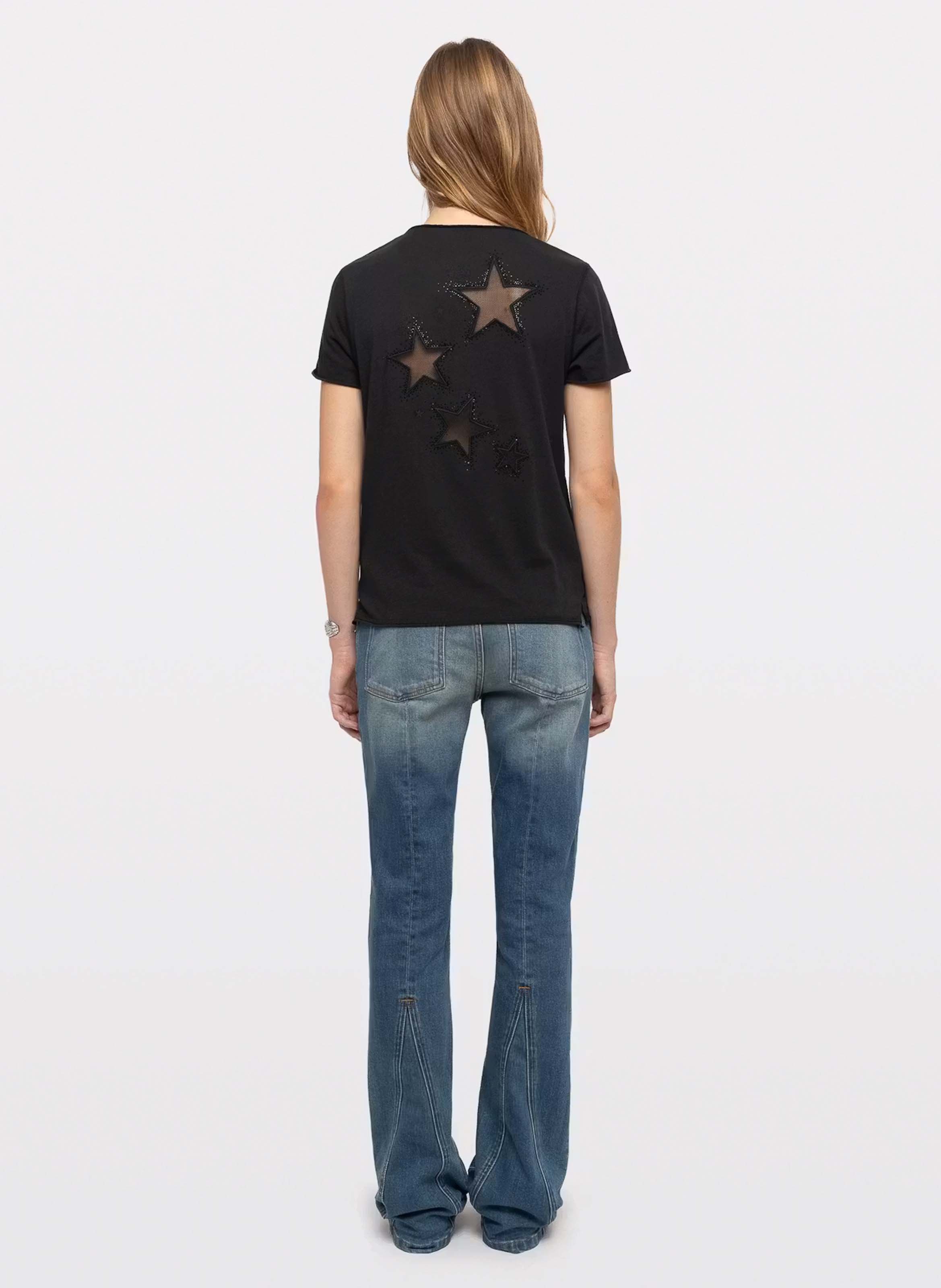 Recht T-shirt van katoen. ZADIG&VOLTAIRE Groen