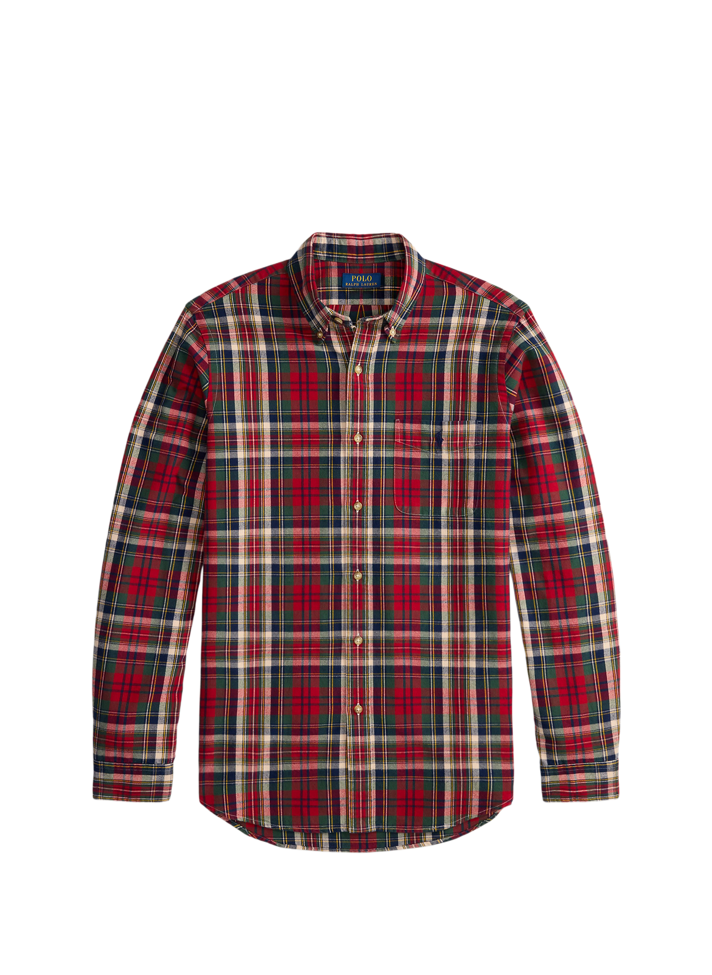 Chemise à carreaux en coton POLO RALPH LAUREN Rouge