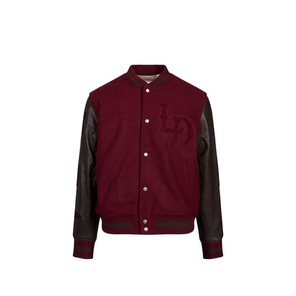 Blouson ample col rond en laine mélangée Blouson ample col rond en laine mélangée